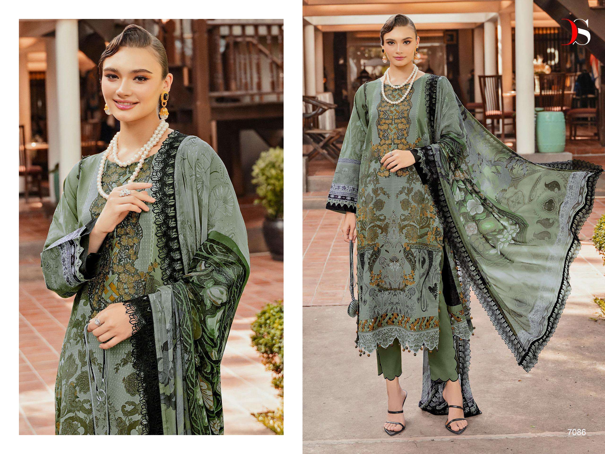 DEEPSY SUITS JADE BLISS LAWN 24 VOL 2 