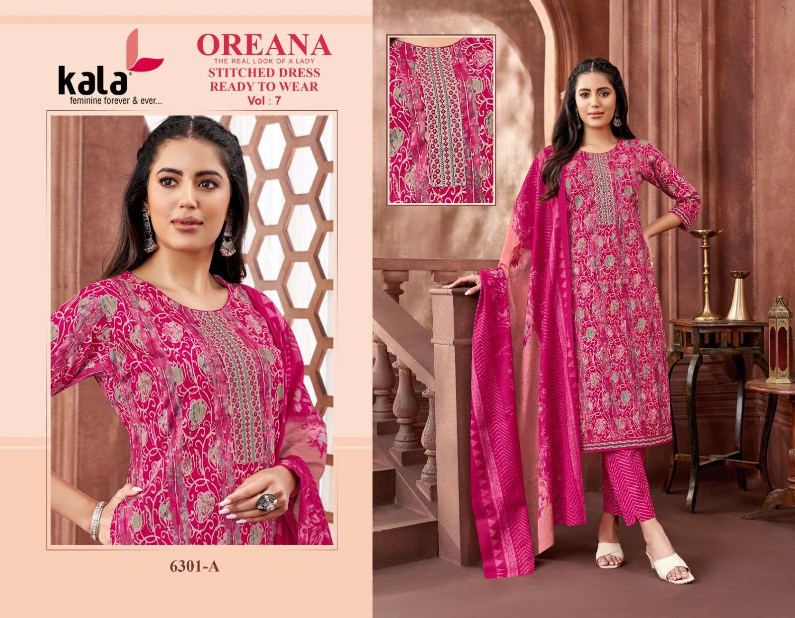 KALA FASHION OREANA VOL 7 COTTON READY MADE COLLECTION