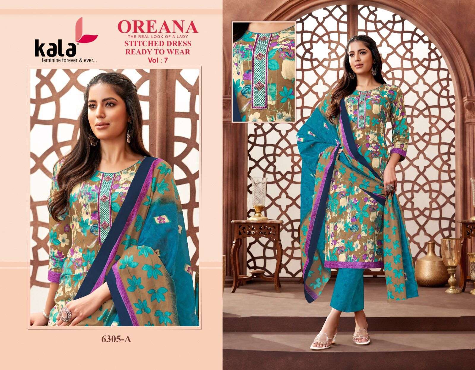 KALA FASHION OREANA VOL 7 COTTON READY MADE COLLECTION