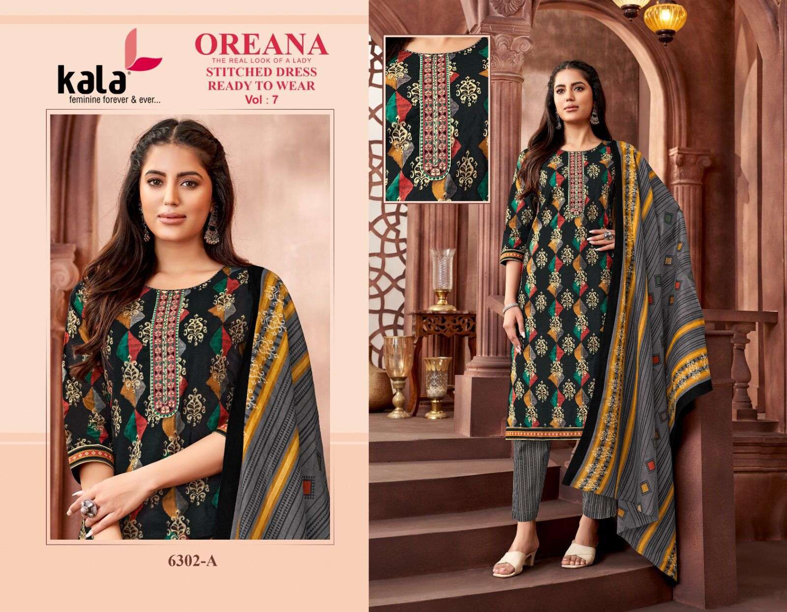 KALA FASHION OREANA VOL 7 COTTON READY MADE COLLECTION