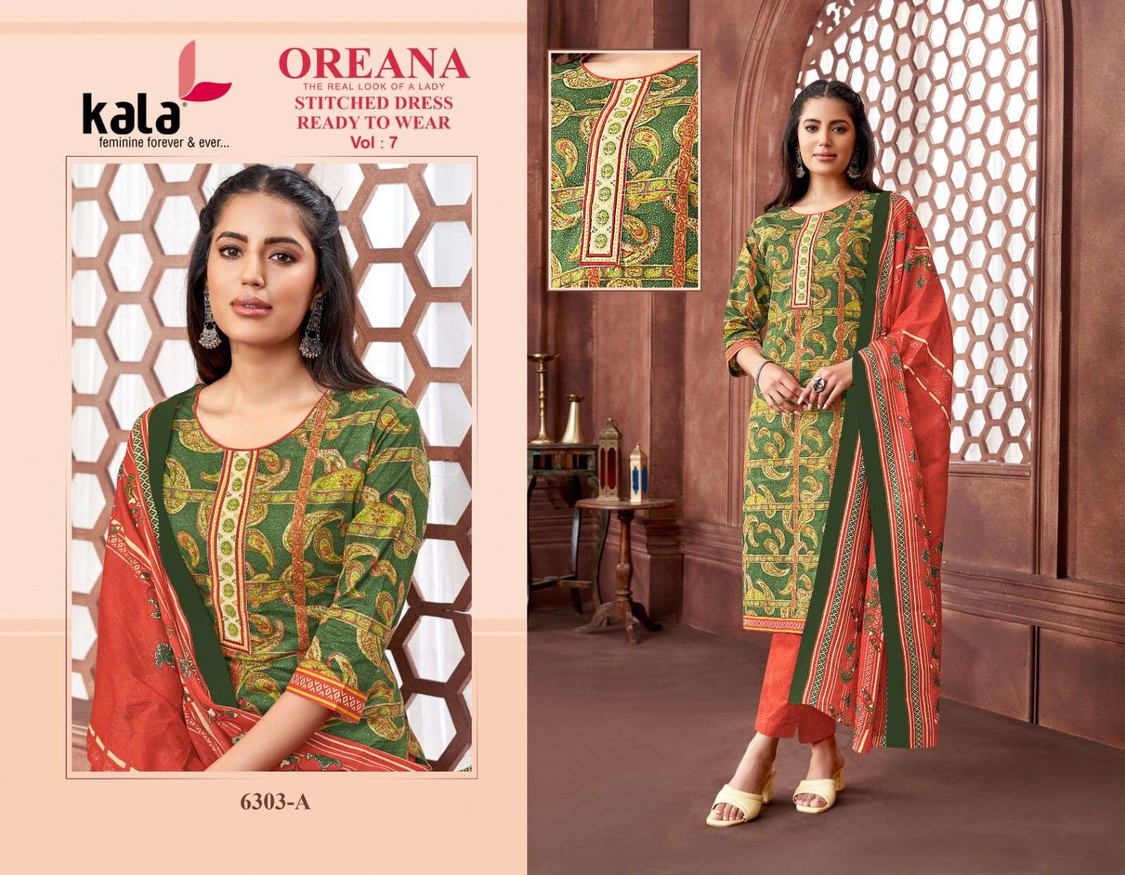 KALA FASHION OREANA VOL 7 COTTON READY MADE COLLECTION