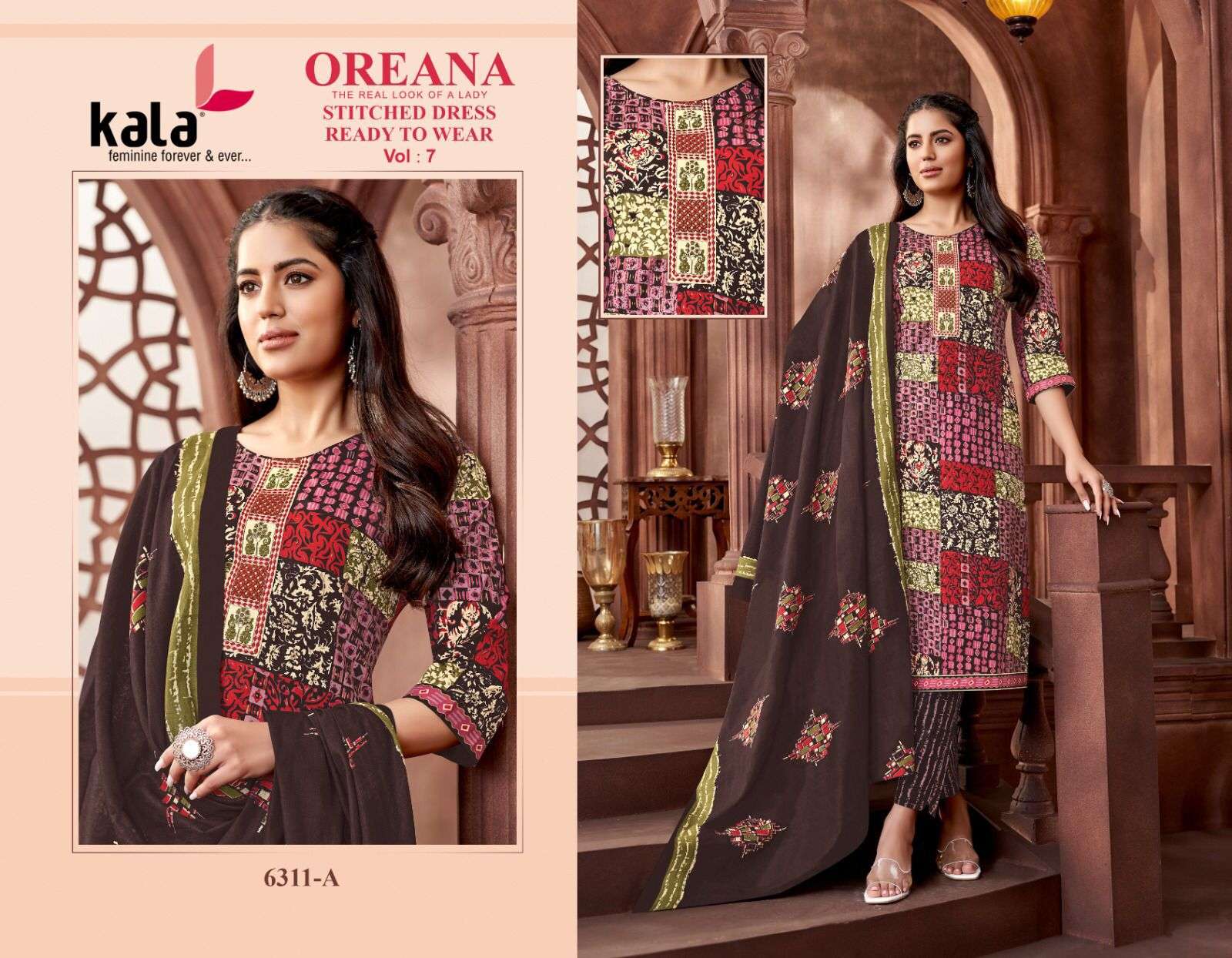 KALA FASHION OREANA VOL 7 COTTON READY MADE COLLECTION