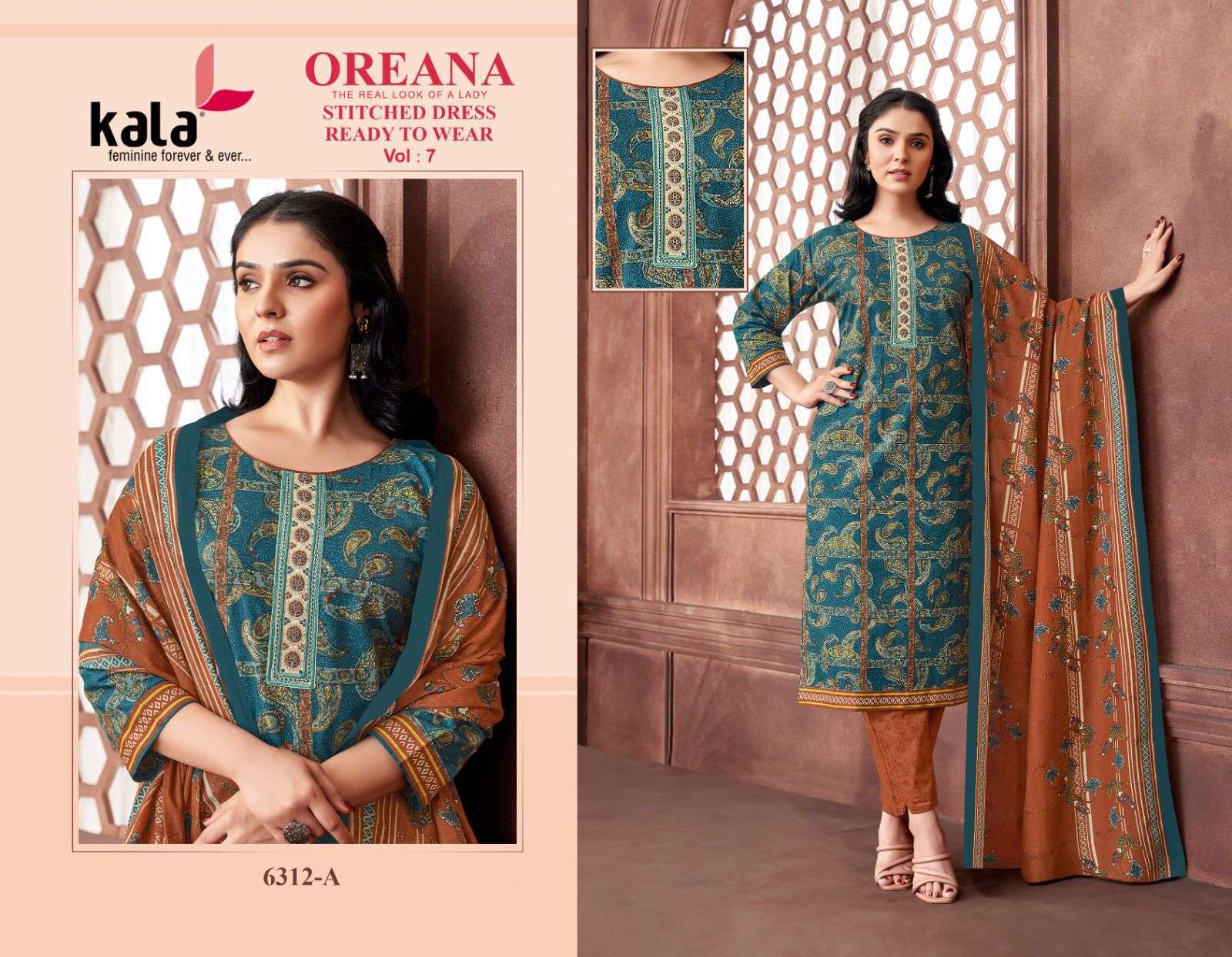 KALA FASHION OREANA VOL 7 COTTON READY MADE COLLECTION