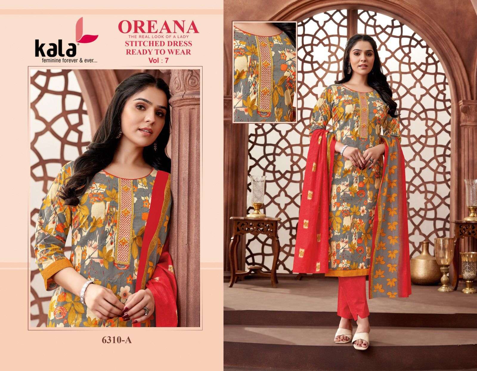 KALA FASHION OREANA VOL 7 COTTON READY MADE COLLECTION