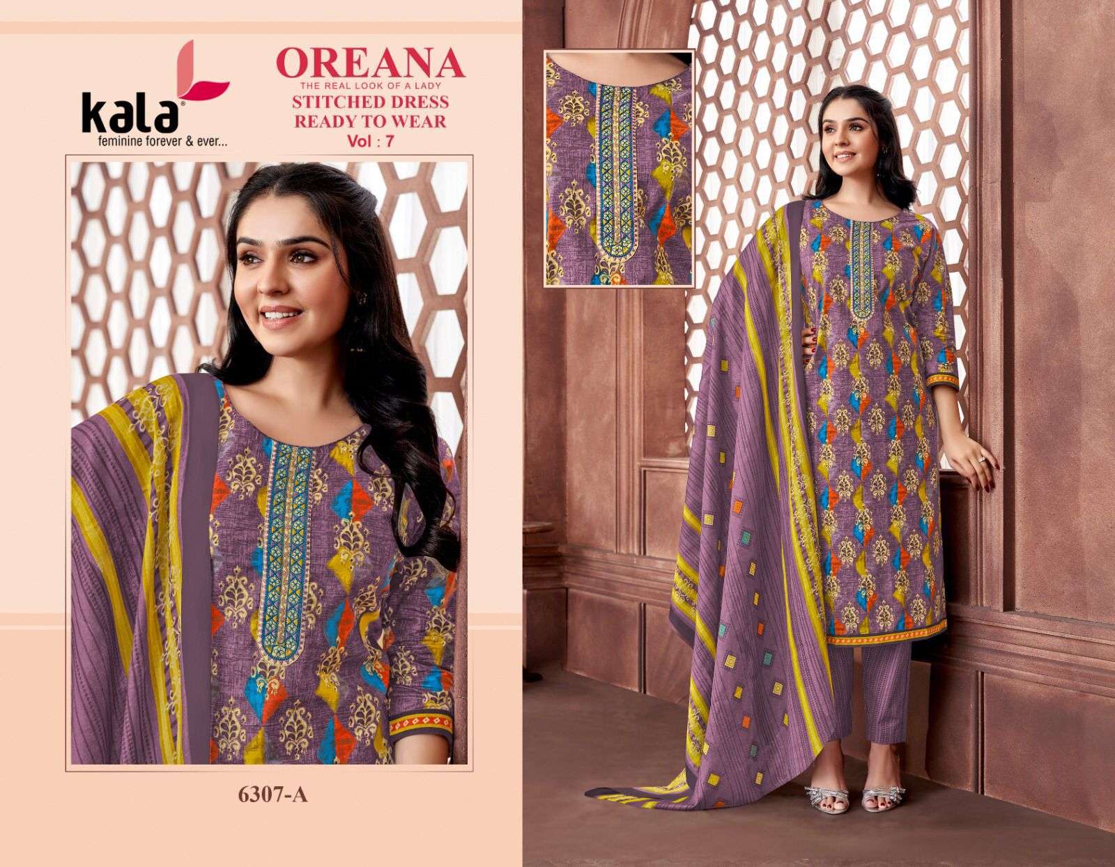 KALA FASHION OREANA VOL 7 COTTON READY MADE COLLECTION