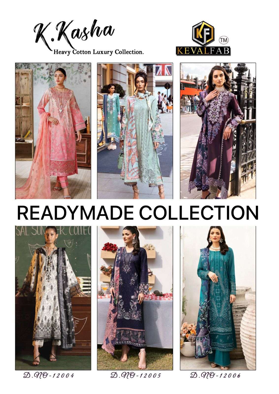 KEVAL FAB K KASHA VOL 12 READY MADE COLLECTION 