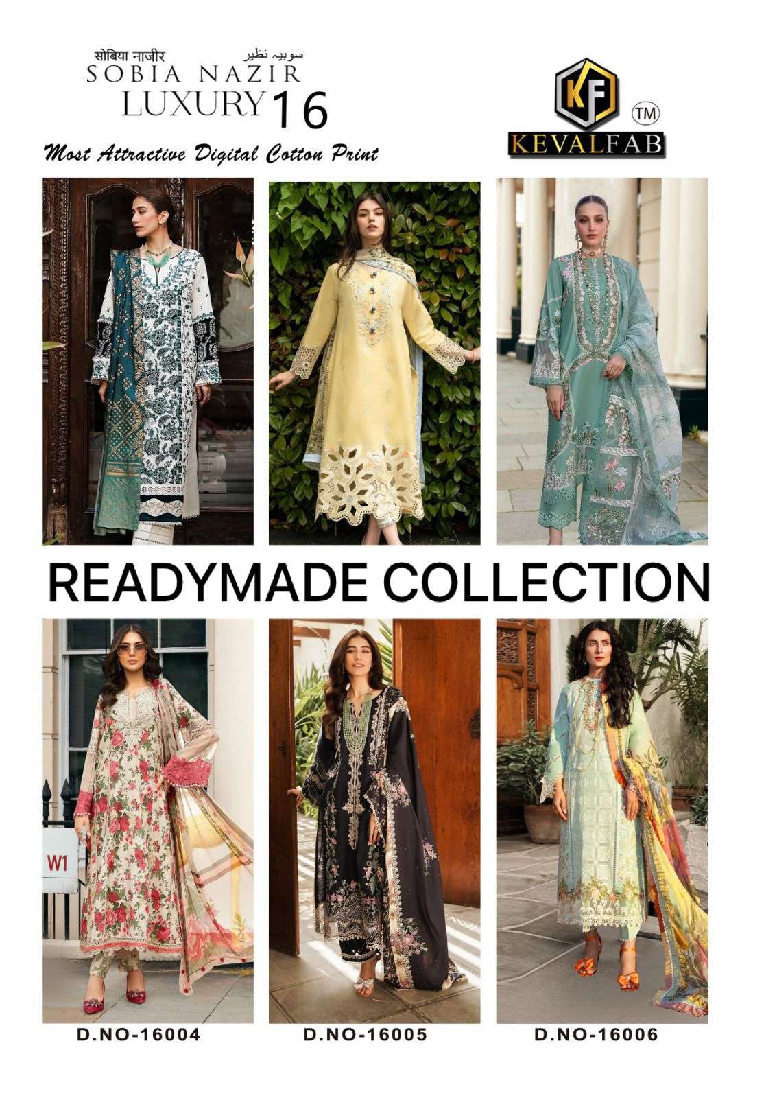 KEVAL FAB SOBIA NAZIR VOL 16 READY MADE COLLECTION