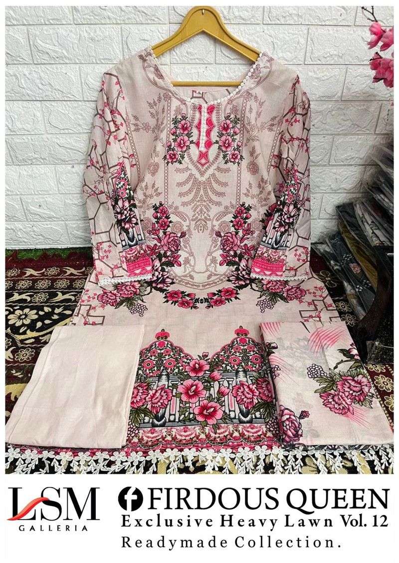 LSM GALLERIA FIRDOUS QUEEN LAWN VOL 12 READY MADE COLLECTION