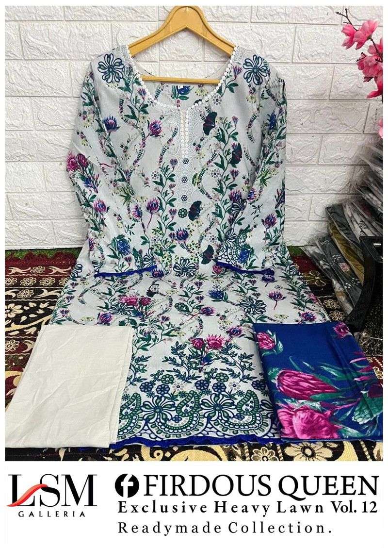 LSM GALLERIA FIRDOUS QUEEN LAWN VOL 12 READY MADE COLLECTION