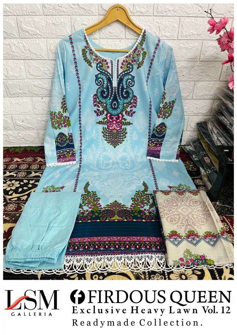 LSM GALLERIA FIRDOUS QUEEN LAWN VOL 12 READY MADE COLLECTION