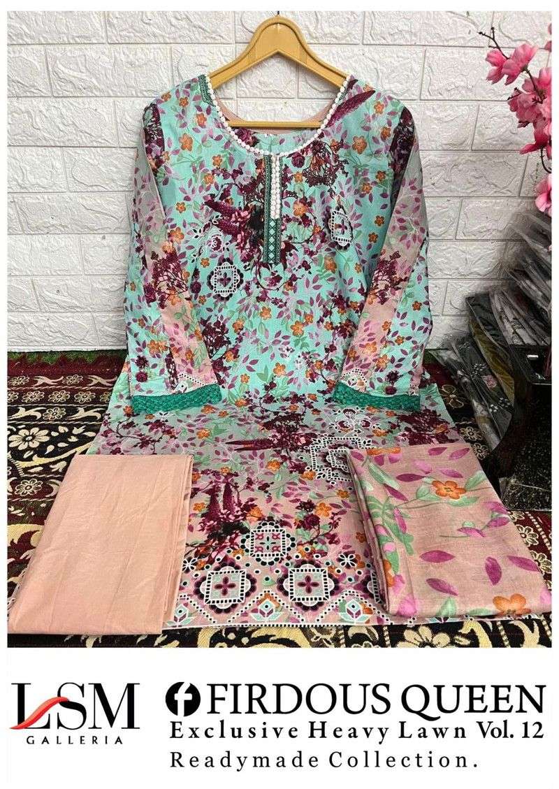 LSM GALLERIA FIRDOUS QUEEN LAWN VOL 12 READY MADE COLLECTION
