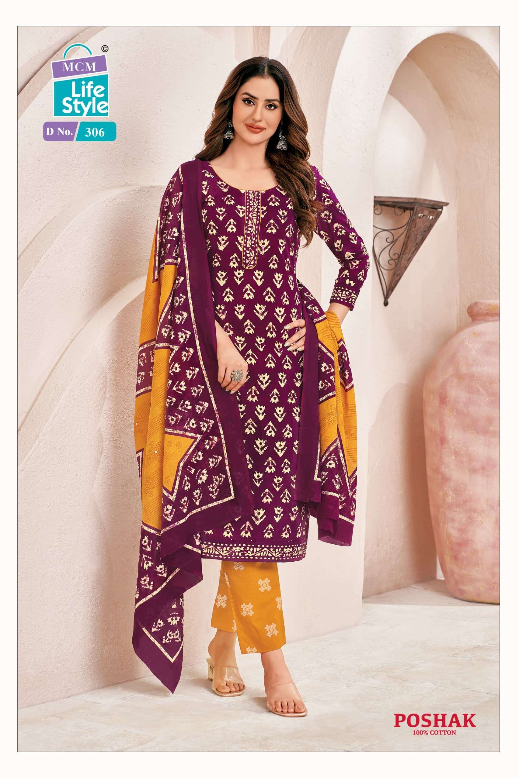 MCM LIFESTYLE POSHAK VOL 3 COTTON READY MADE SUITS 