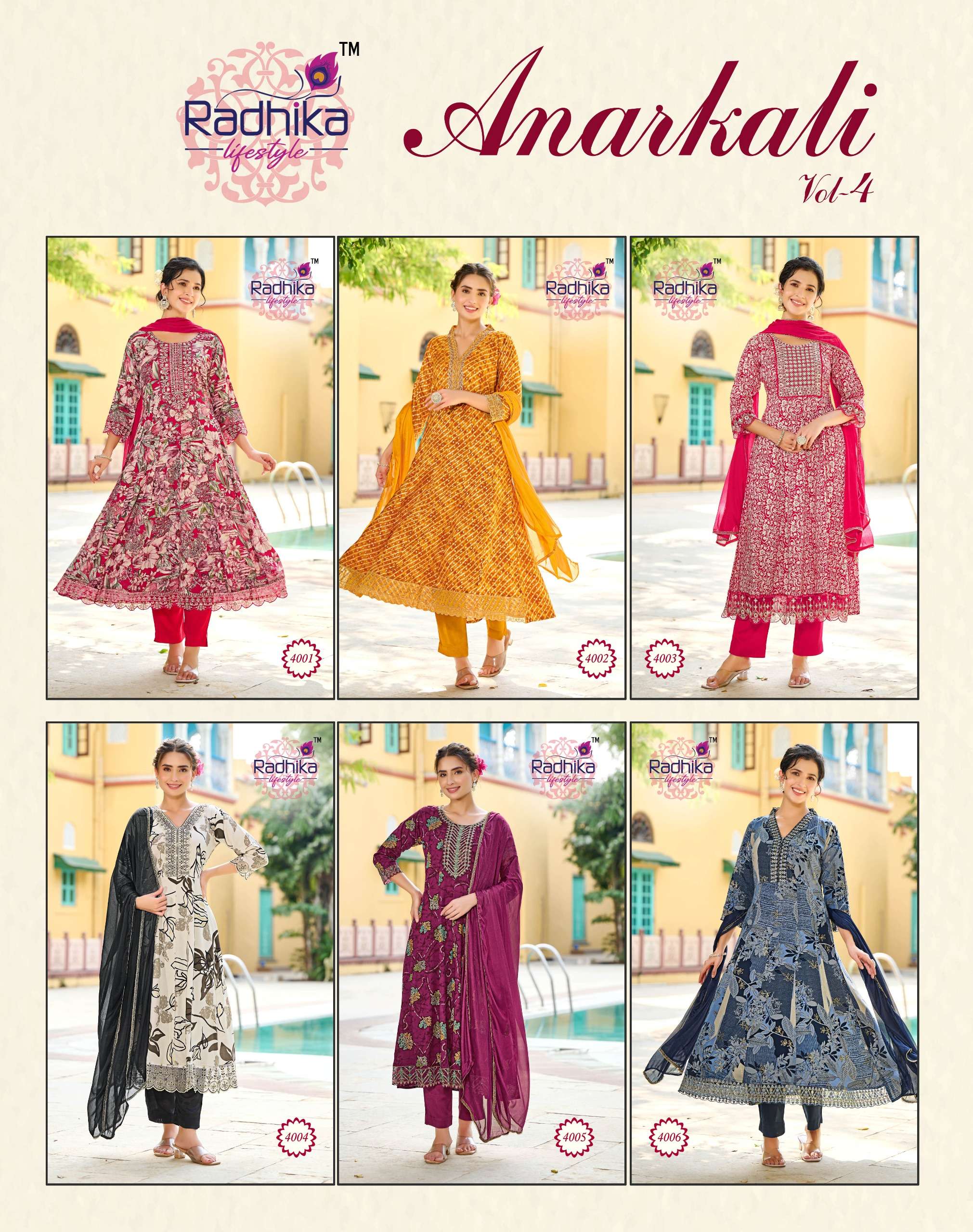 RADHIKA LIFESTYLE ANARKALI VOL 4