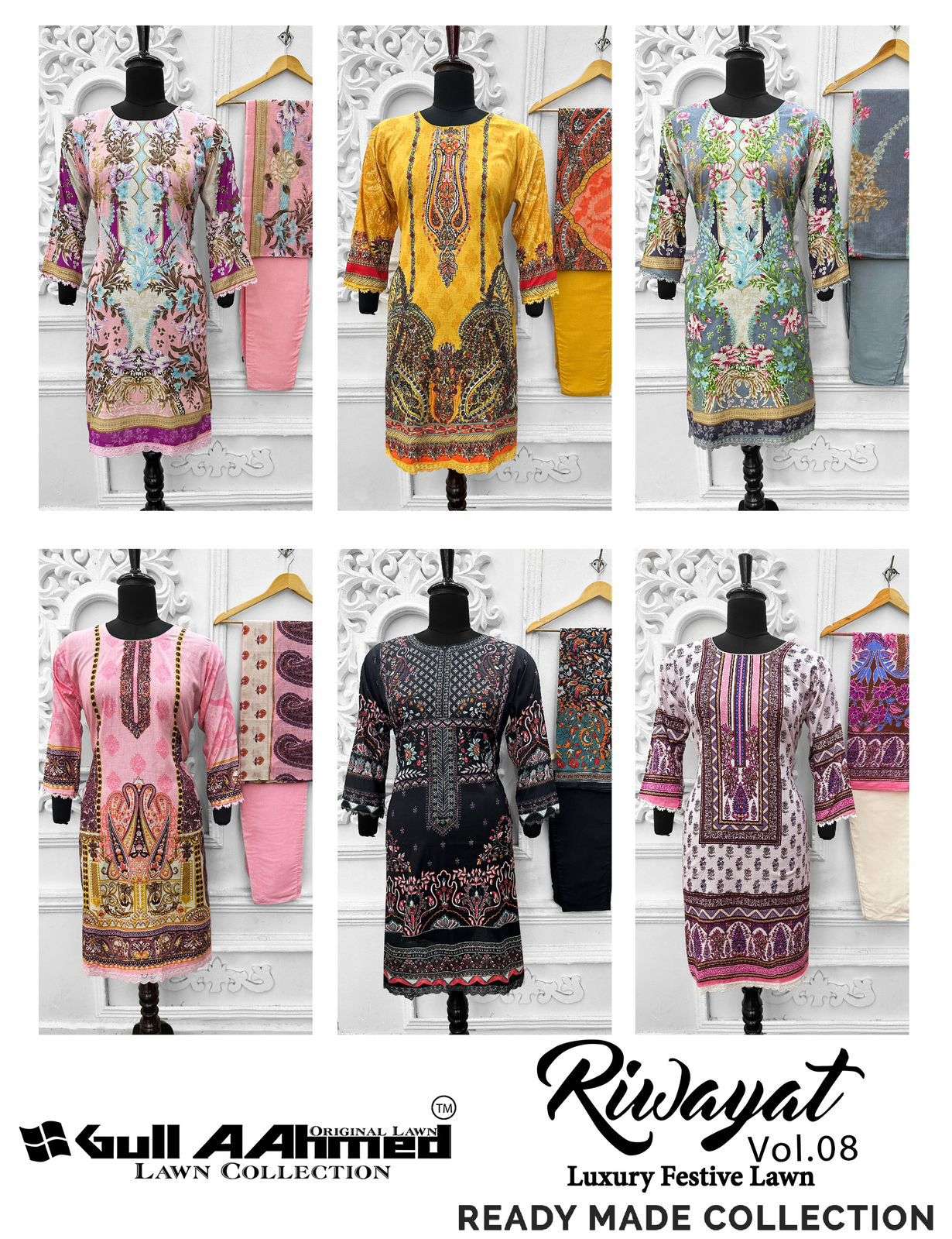 GULL AAHMED RIWAYAT VOL 8 READY MADE COLLECTION GULL AAHMED RIWAYAT VOL 8 READY MADE COLLECTION 