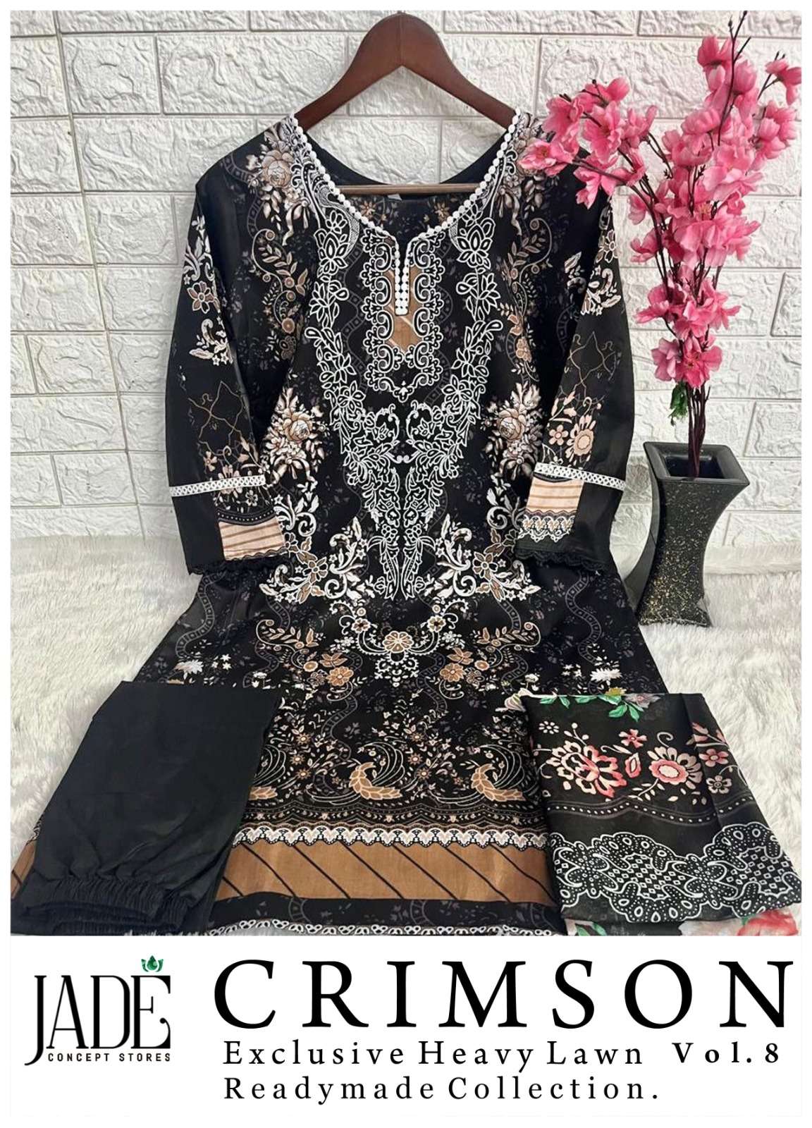 JADE CRIMSON EXCLUSIVE HEAVY LAWN VOL 8 READY MADE COLLECTION NEW DESIGNS