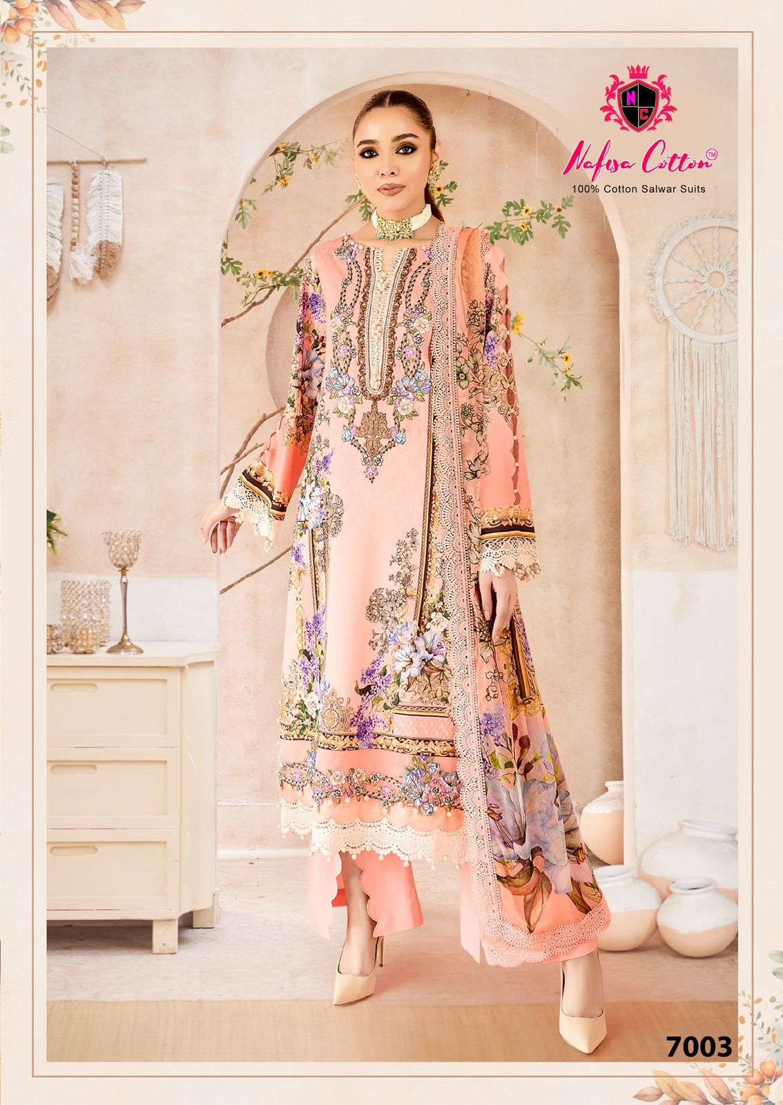 NAFISA COTTON MAHERA KARACHI SUITS VOL 7 