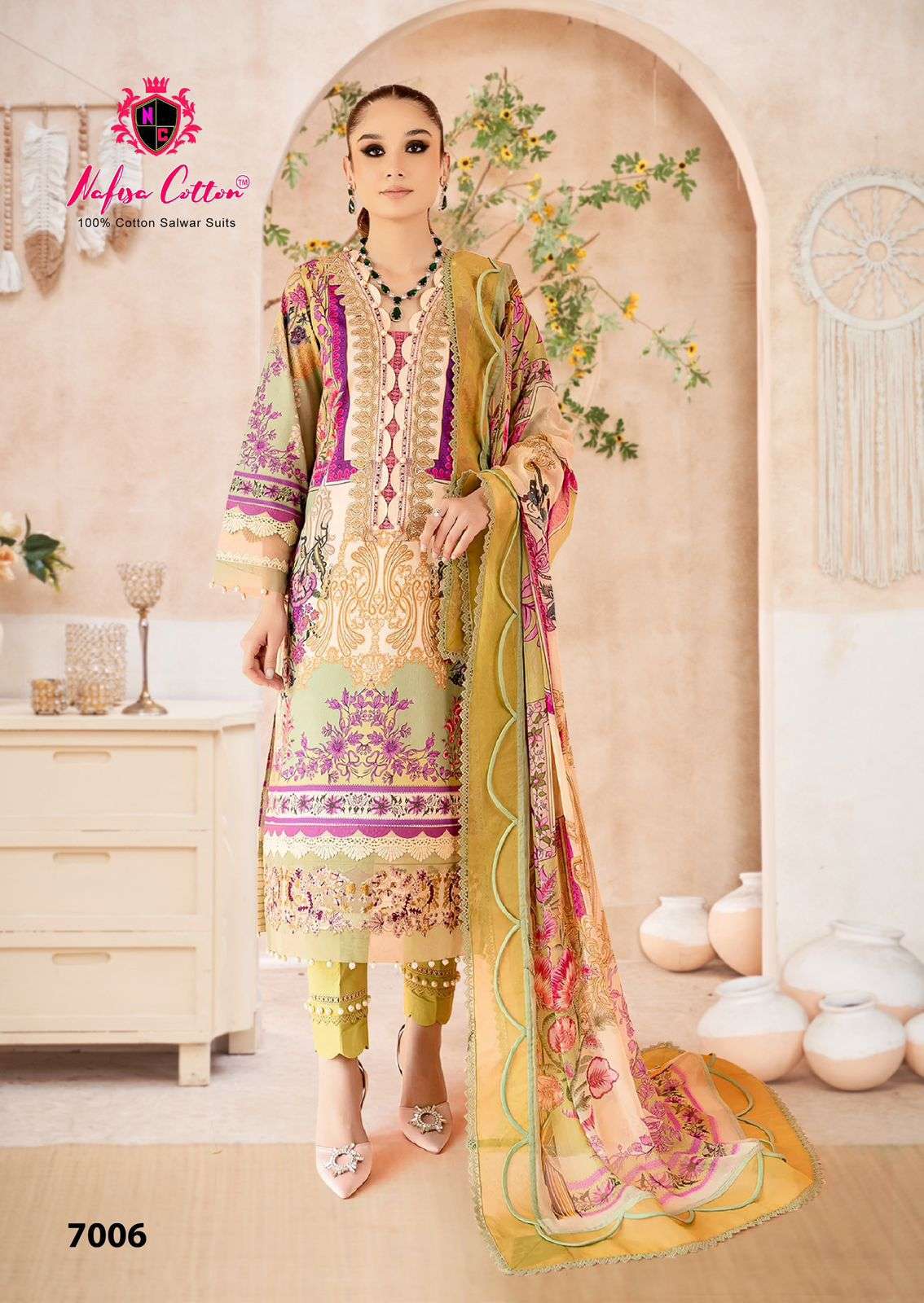 NAFISA COTTON MAHERA KARACHI SUITS VOL 7 