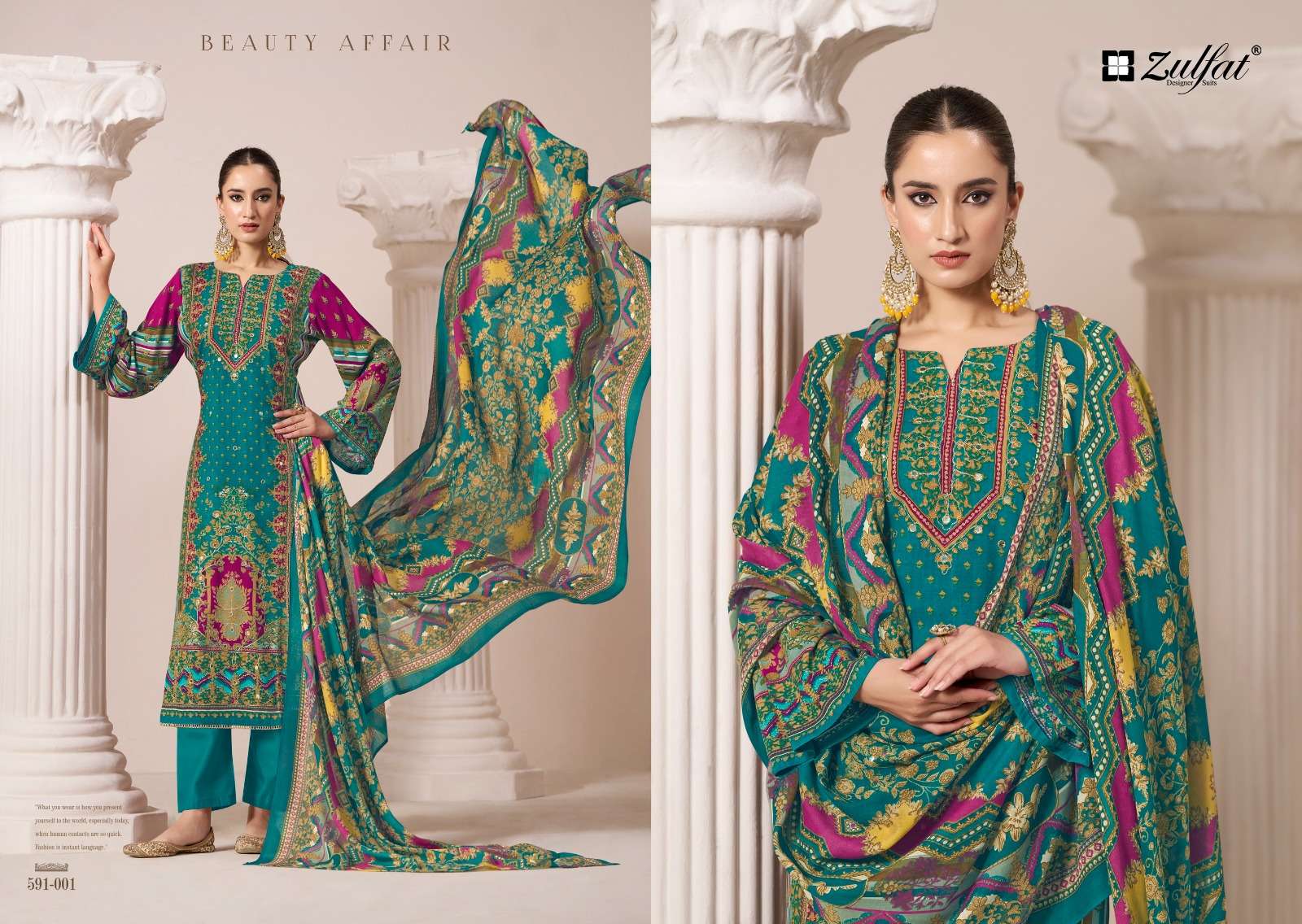 ZULFAT DESIGNER SUITS AAYAT VOL 2