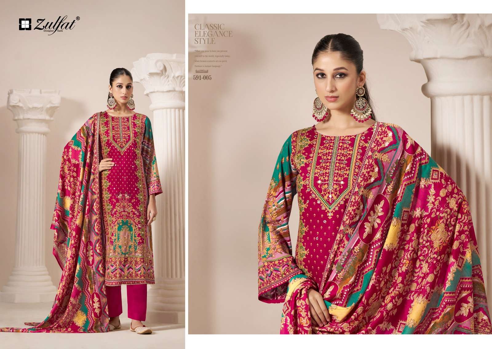 ZULFAT DESIGNER SUITS AAYAT VOL 2