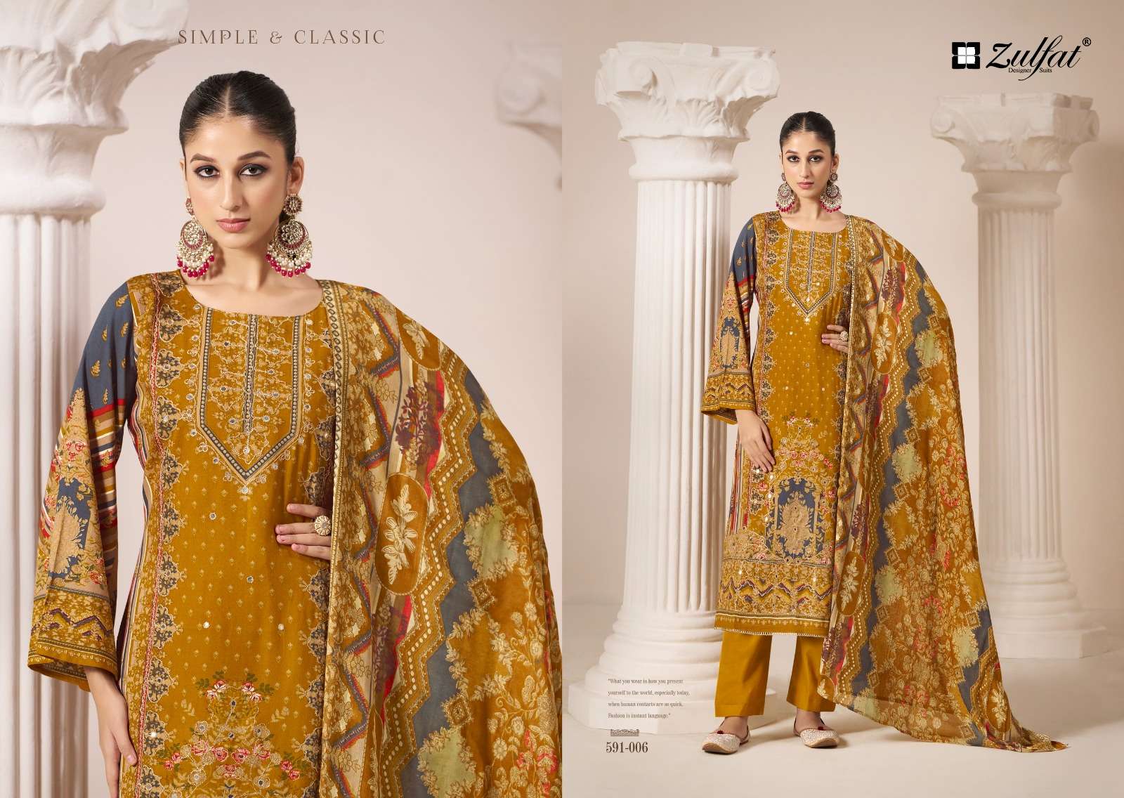 ZULFAT DESIGNER SUITS AAYAT VOL 2