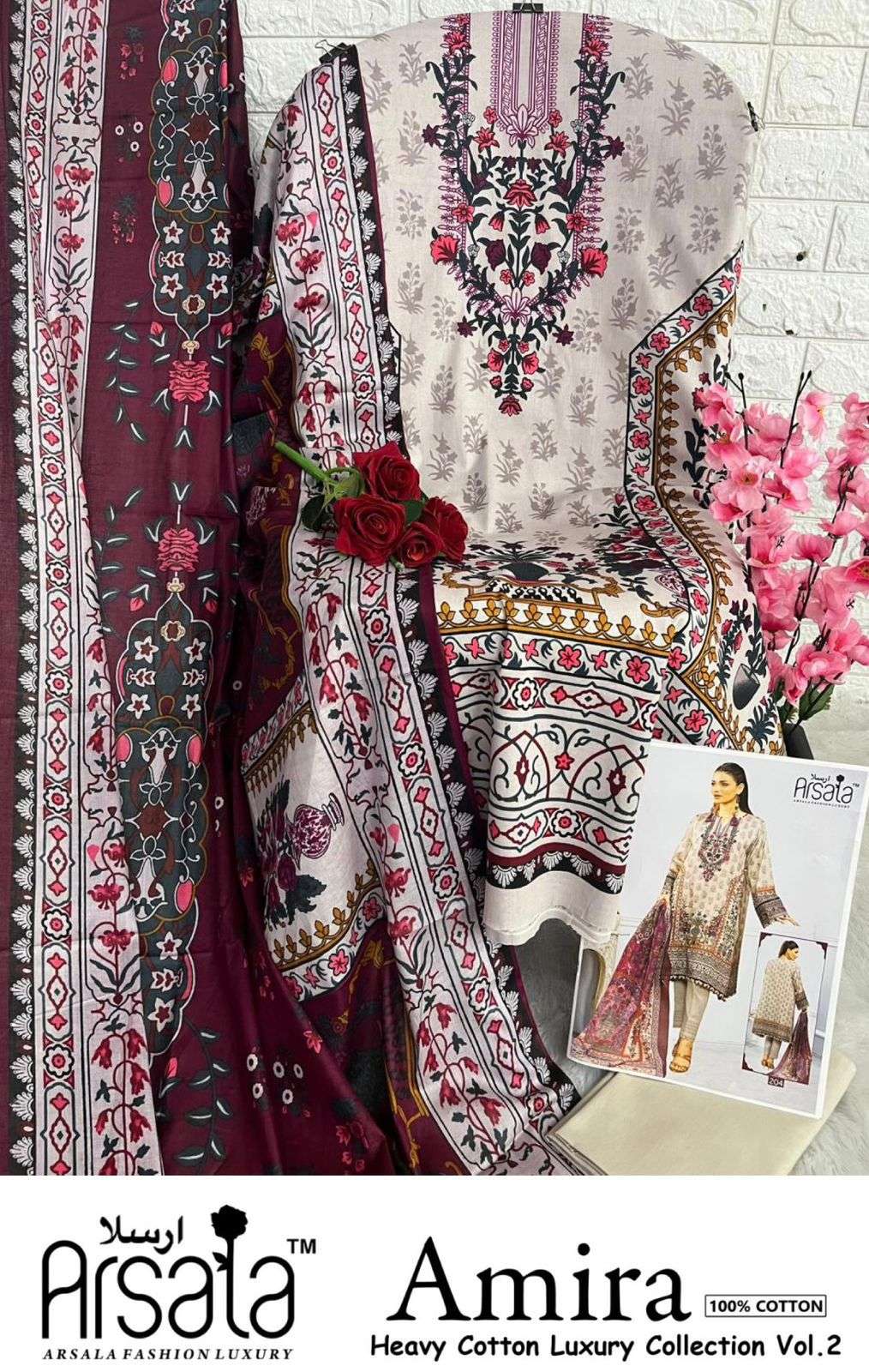 ARSALA FASHION AMIRA HEAVY COTTON LUXURY COLLECTION VOL 2 