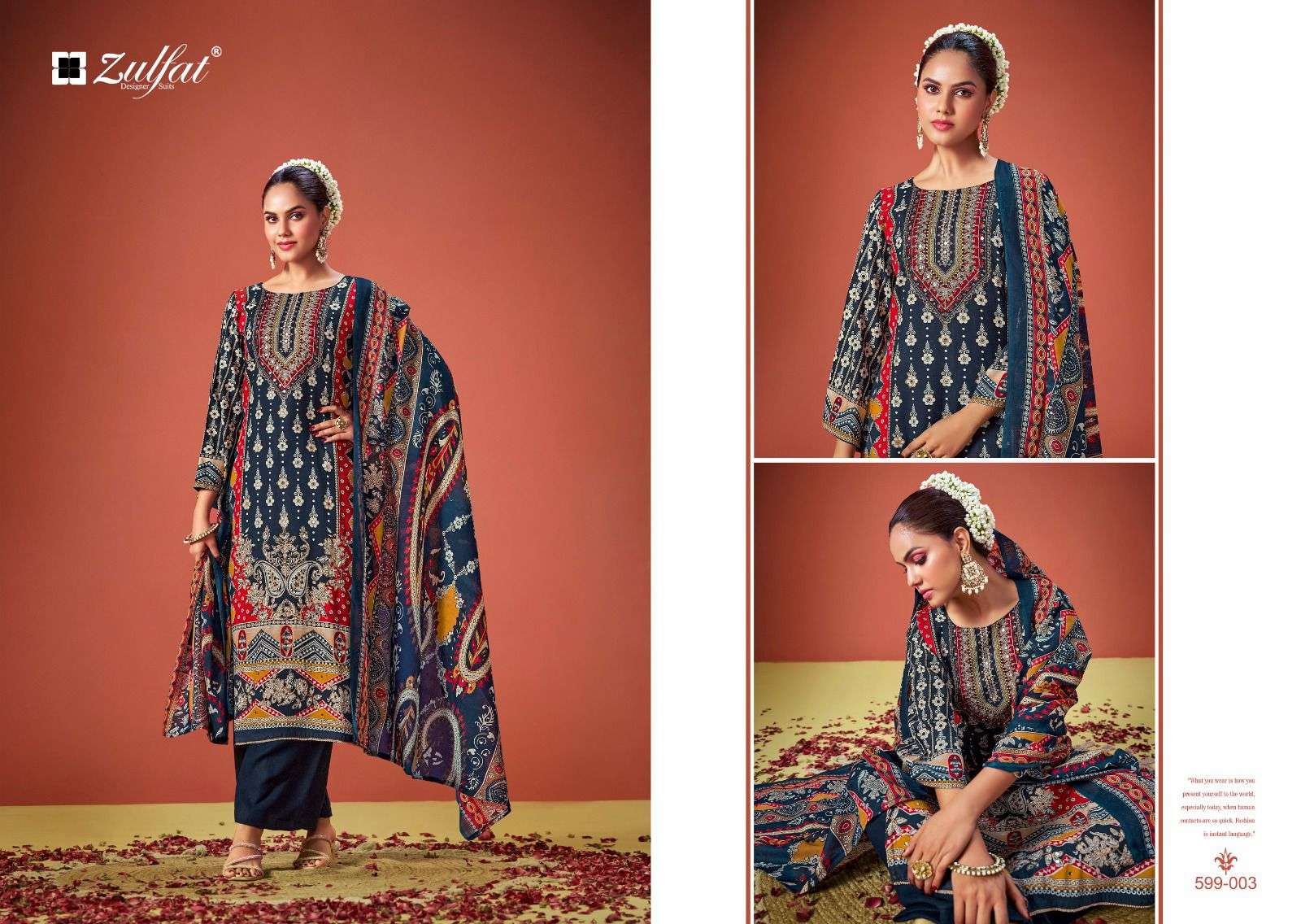 ZULFAT DESIGNER SUITS AAYAT VOL 6 