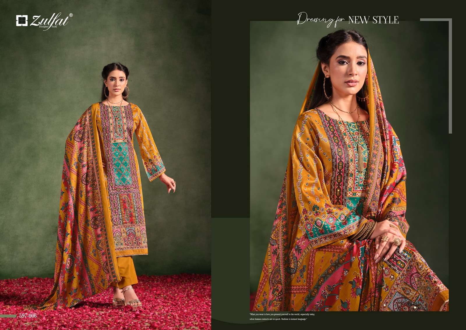 ZULFAT DESIGNER SUITS RAABTA VOL 2 