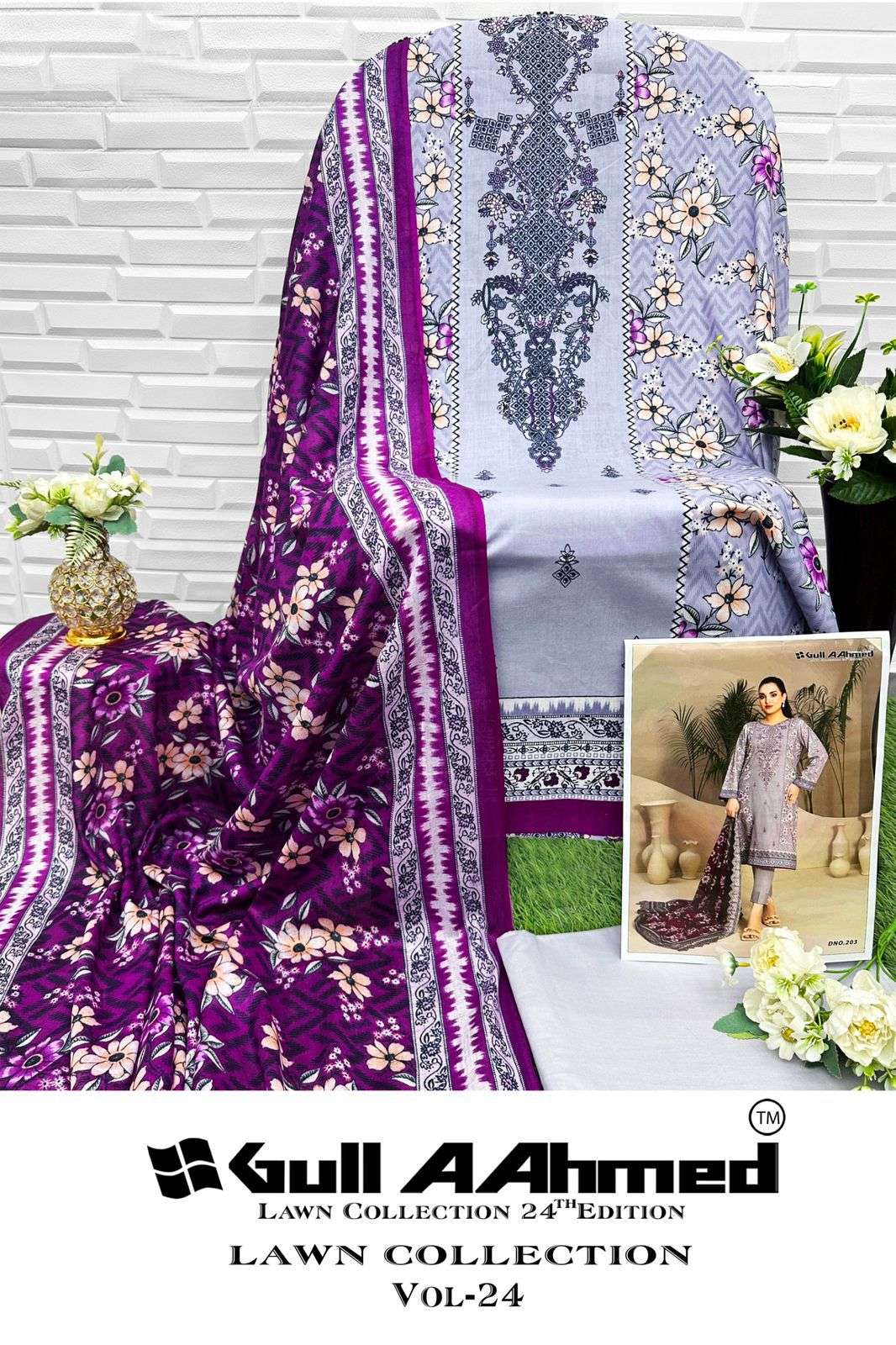 GULL AAHMED LAWN COLLECTION VOL 24 