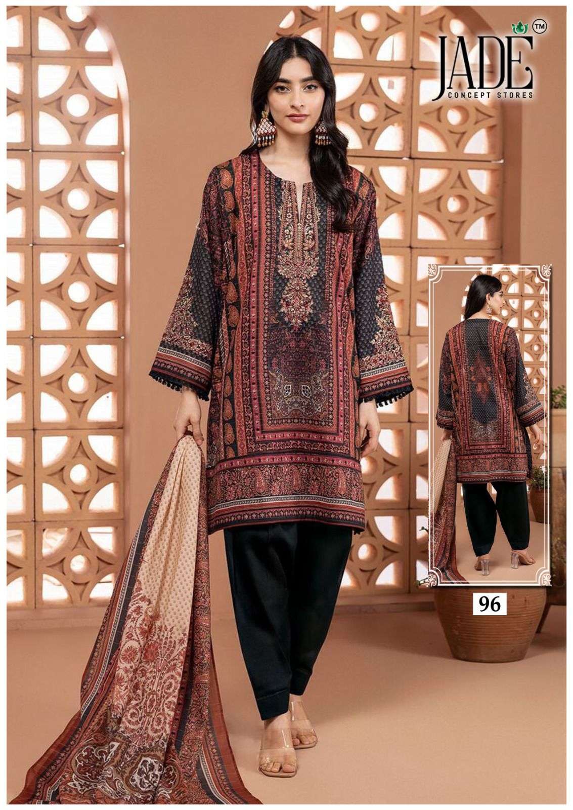 JADE CHEVRON EXCLUSIVE HEAVY COTTON VOL 10 READY MADE COLLECTION