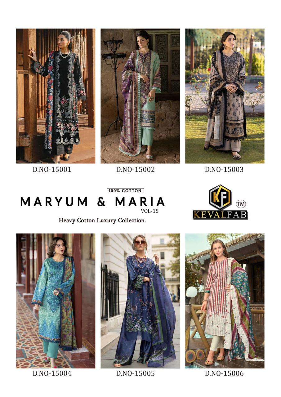 KEVAL FAB MARYUM & MARIA VOL 15