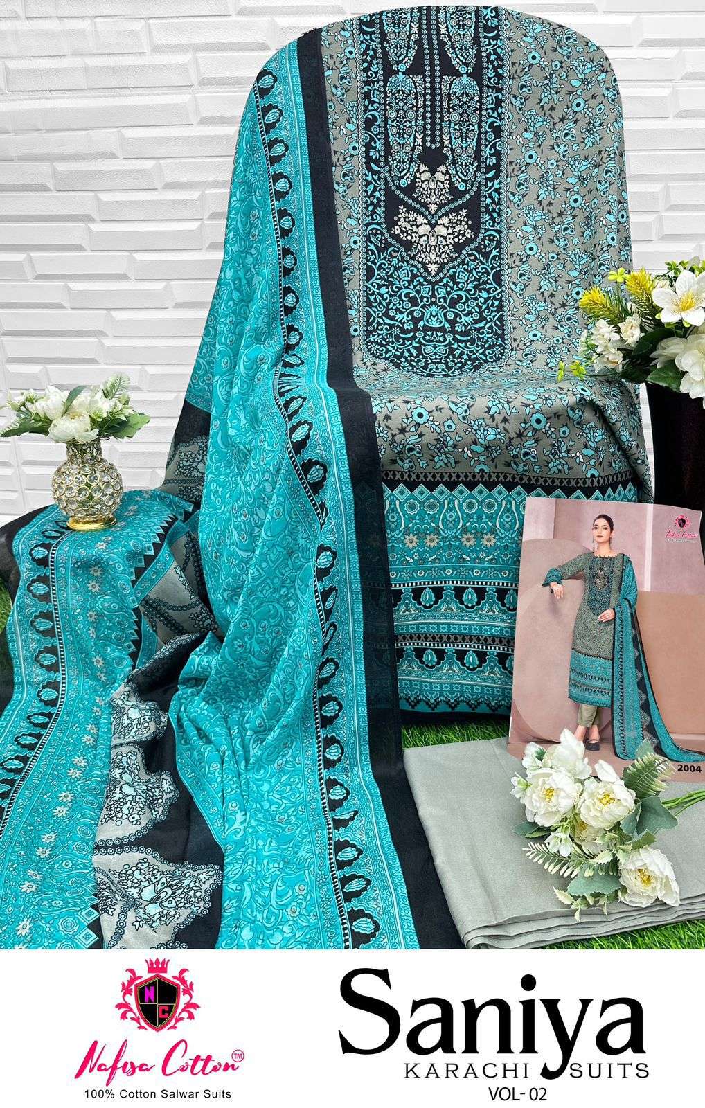 NAFISA COTTON SANIYA KARACHI SUITS VOL 2 