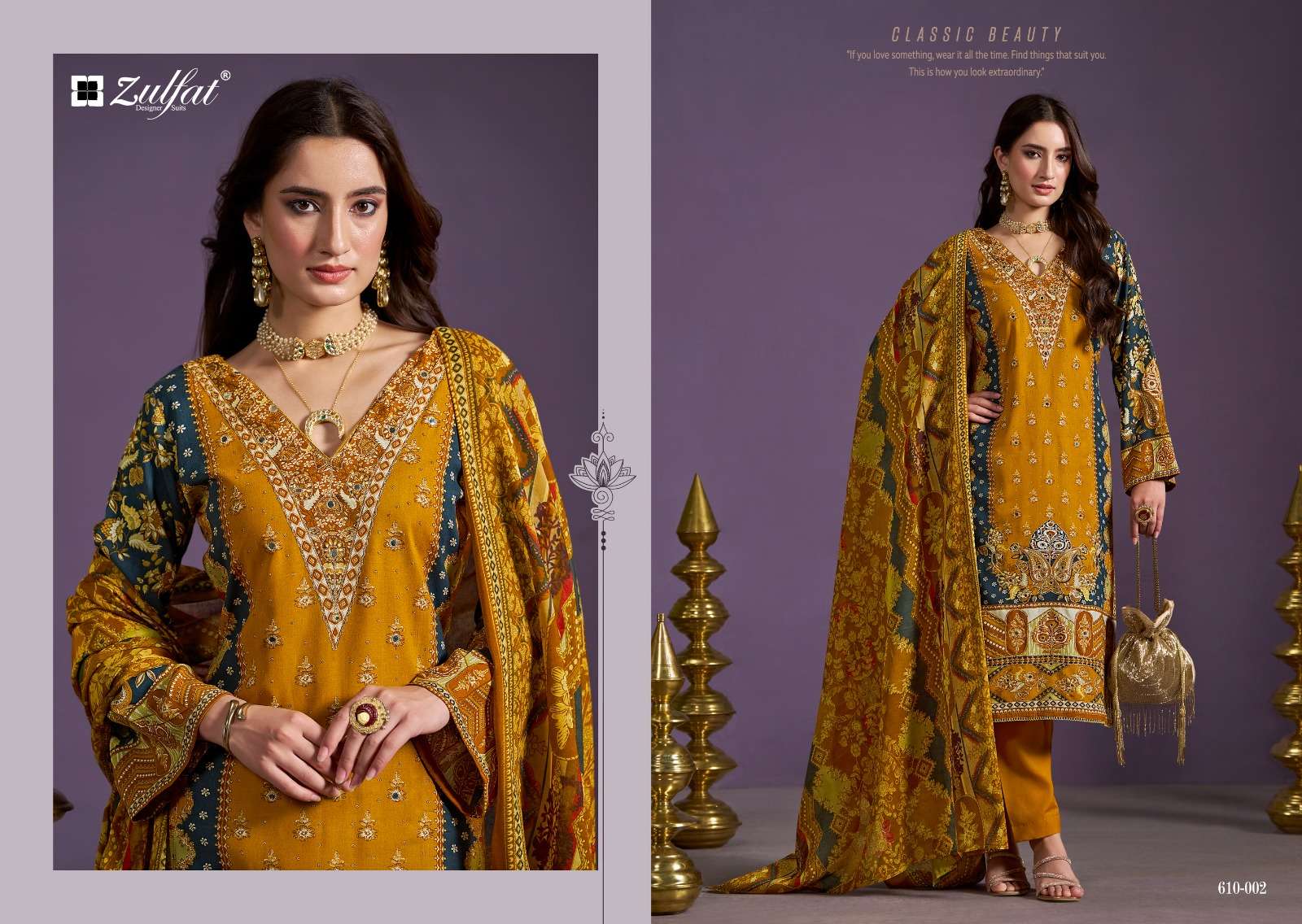 ZULFAT DESIGNER SUITS AAYAT VOL 10