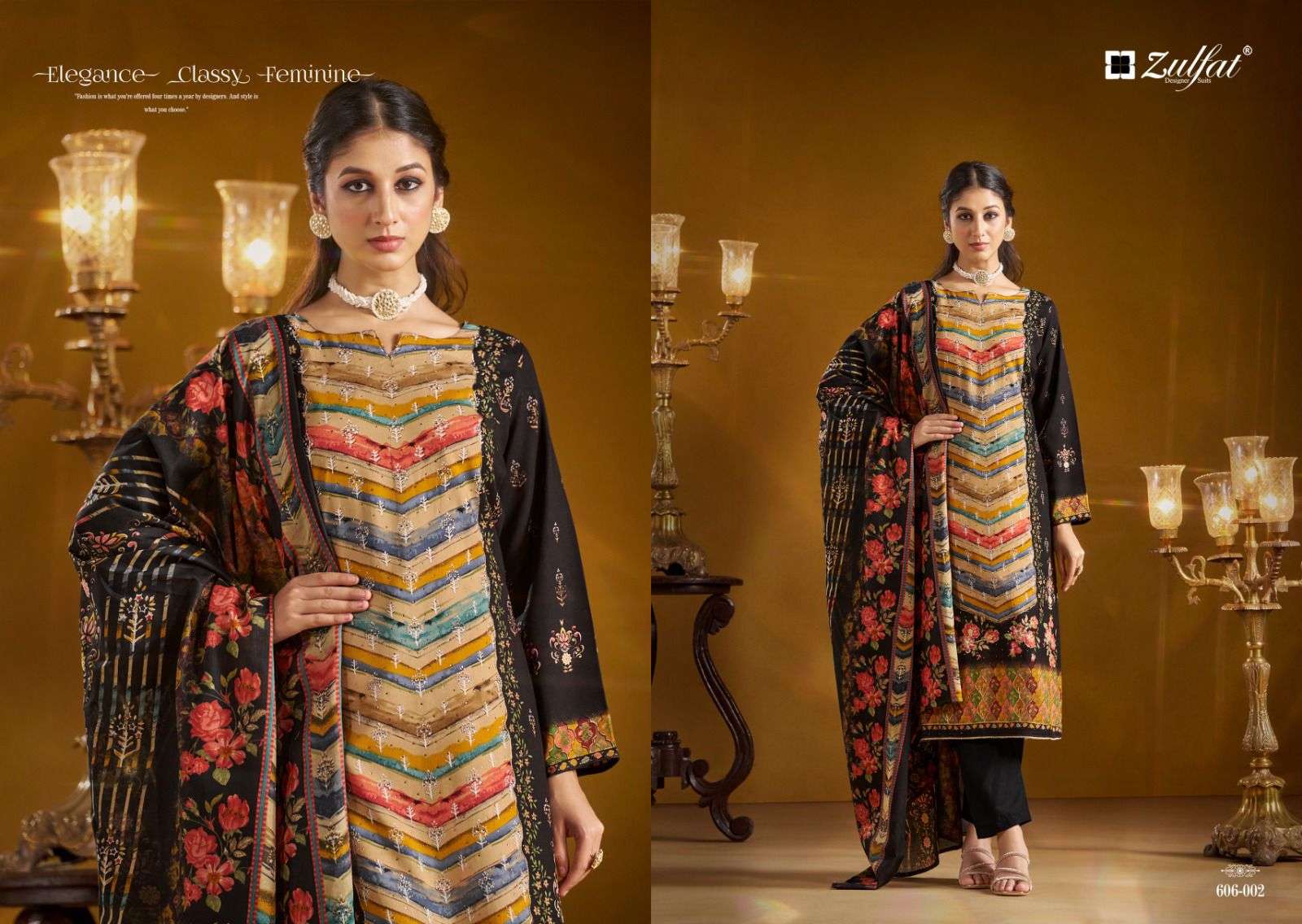 ZULFAT DESIGNER SUITS AAYAT VOL 8 