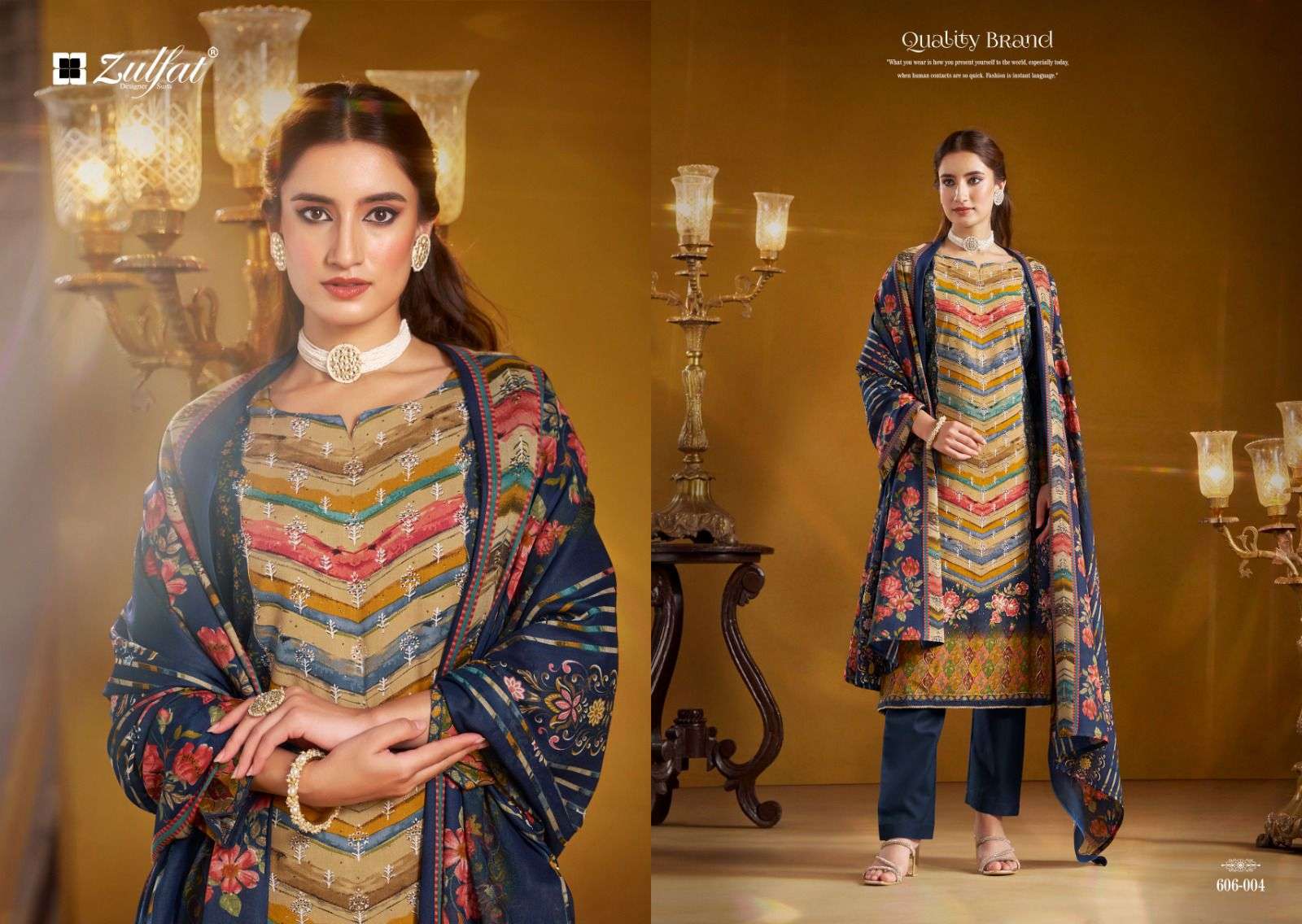 ZULFAT DESIGNER SUITS AAYAT VOL 8 