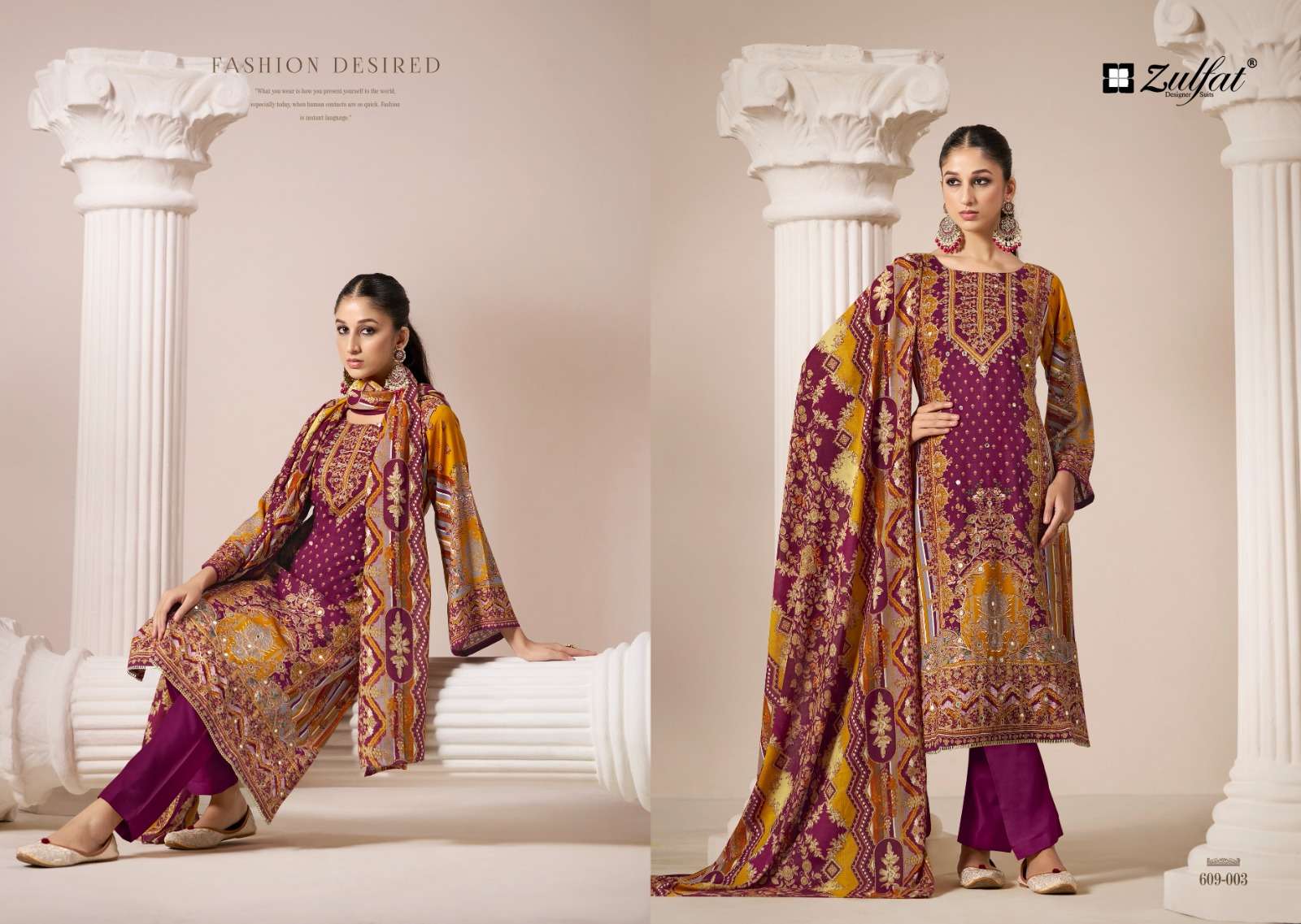 ZULFAT DESIGNER SUITS AAYAT VOL 9