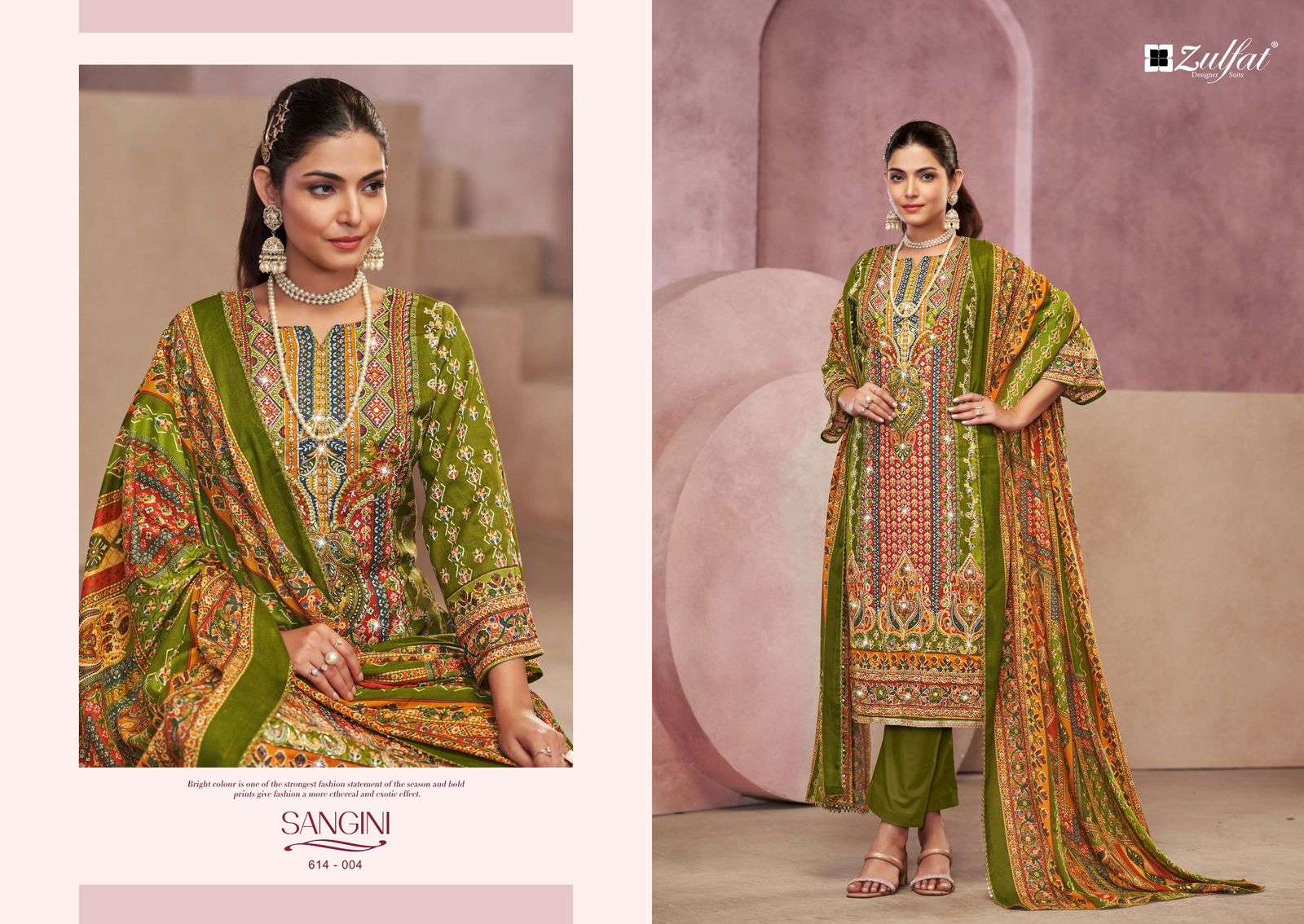 ZULFAT DESIGNER SUITS SANGINI VOL 4 