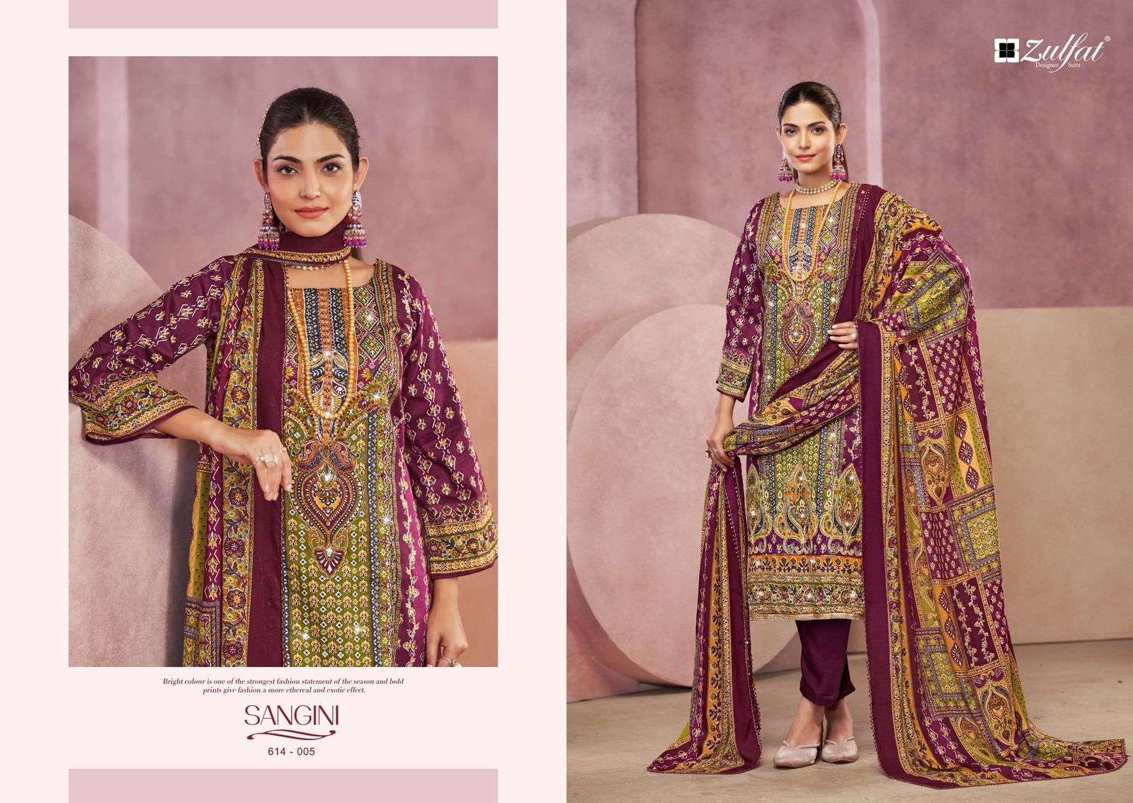 ZULFAT DESIGNER SUITS SANGINI VOL 4 