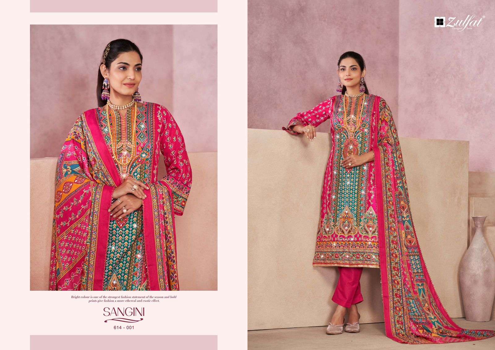 ZULFAT DESIGNER SUITS SANGINI VOL 4 