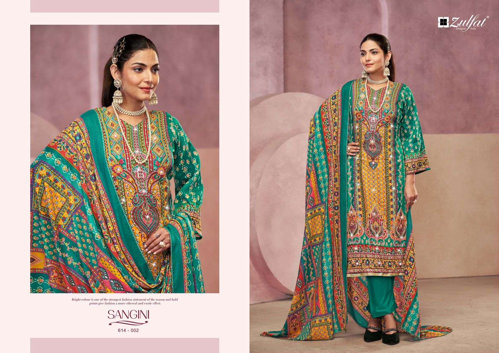 ZULFAT DESIGNER SUITS SANGINI VOL 4 