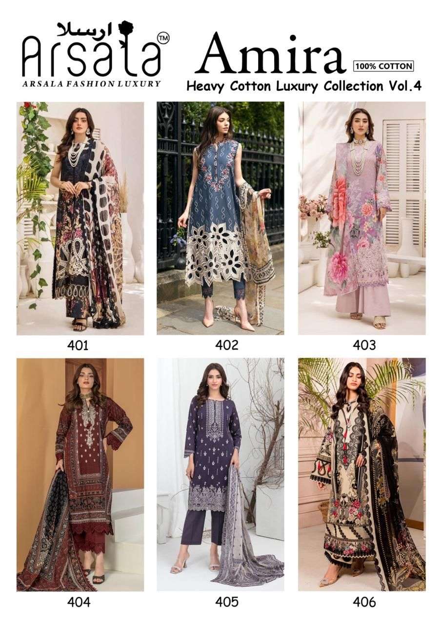 ARSALA FASHION AMIRA HEAVY COTTON LUXURY COLLECTION VOL 4 