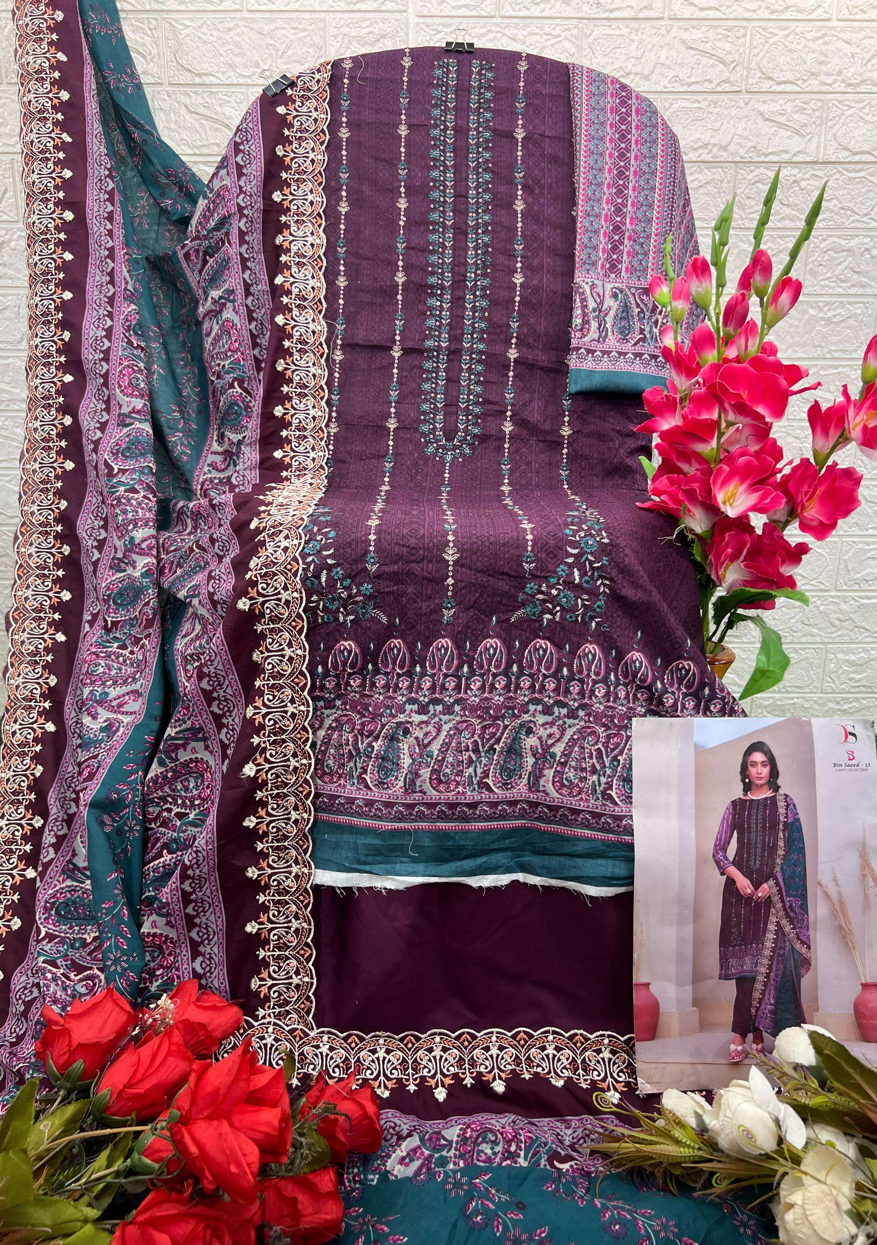 DEEPSY SUITS BIN SAEED LAWN COLLECTION VOL 13 