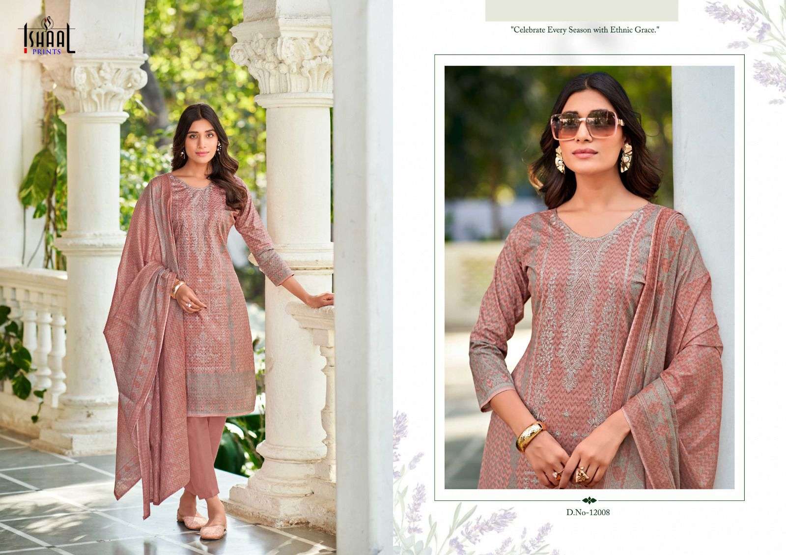 ISHAAL PRINTS EMBROIDERED VOL 12