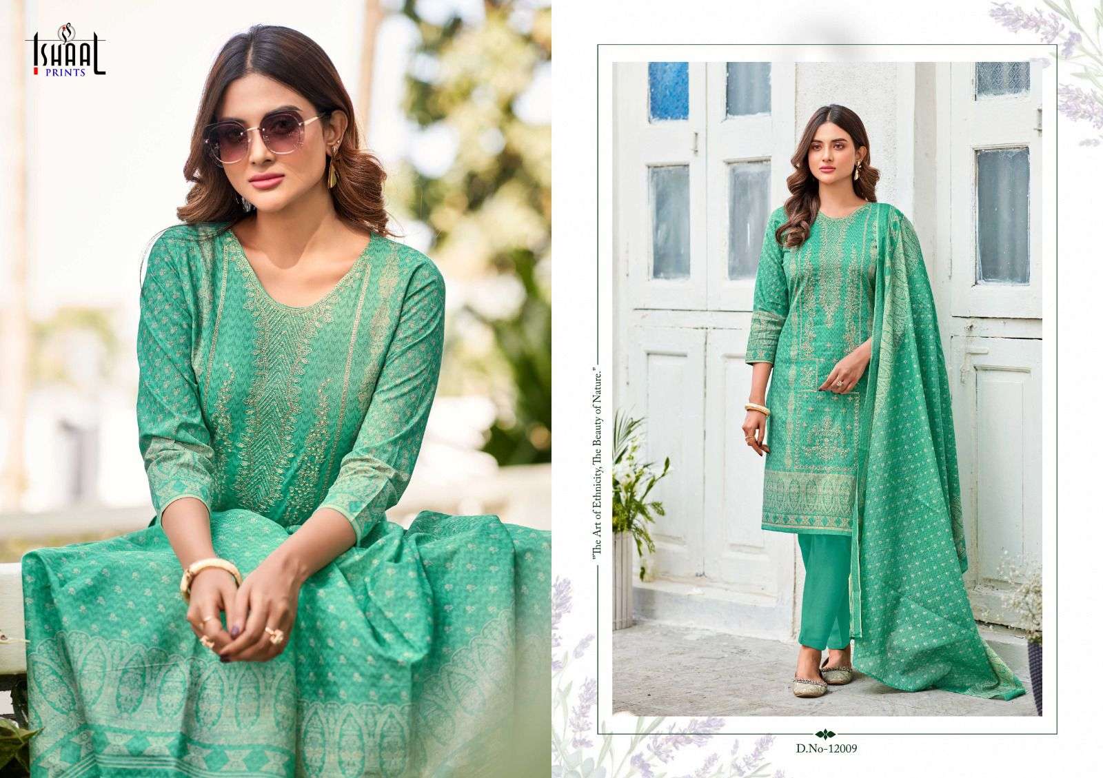 ISHAAL PRINTS EMBROIDERED VOL 12