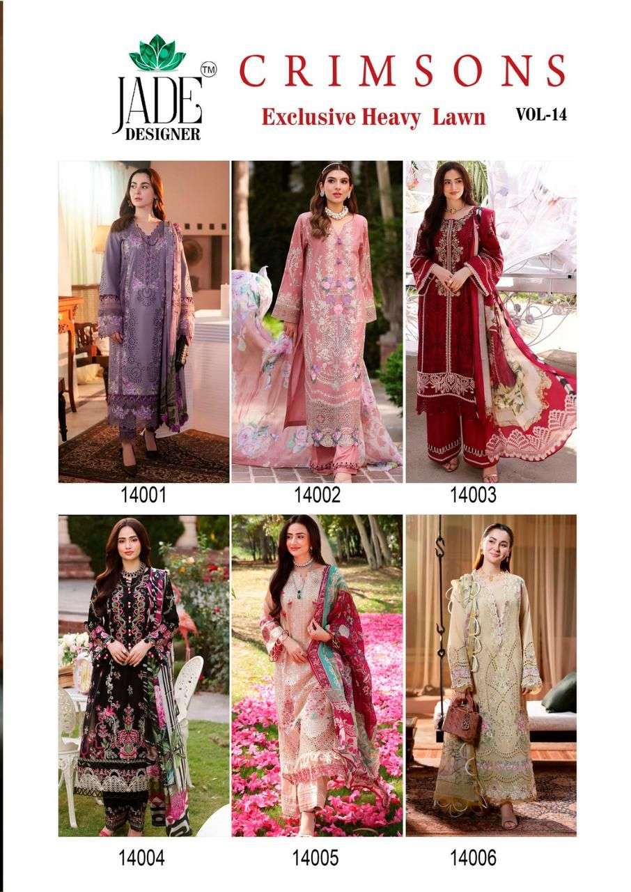 JADE CRIMSON EXCLUSIVE HEAVY LAWN COLLECTION VOL 14
