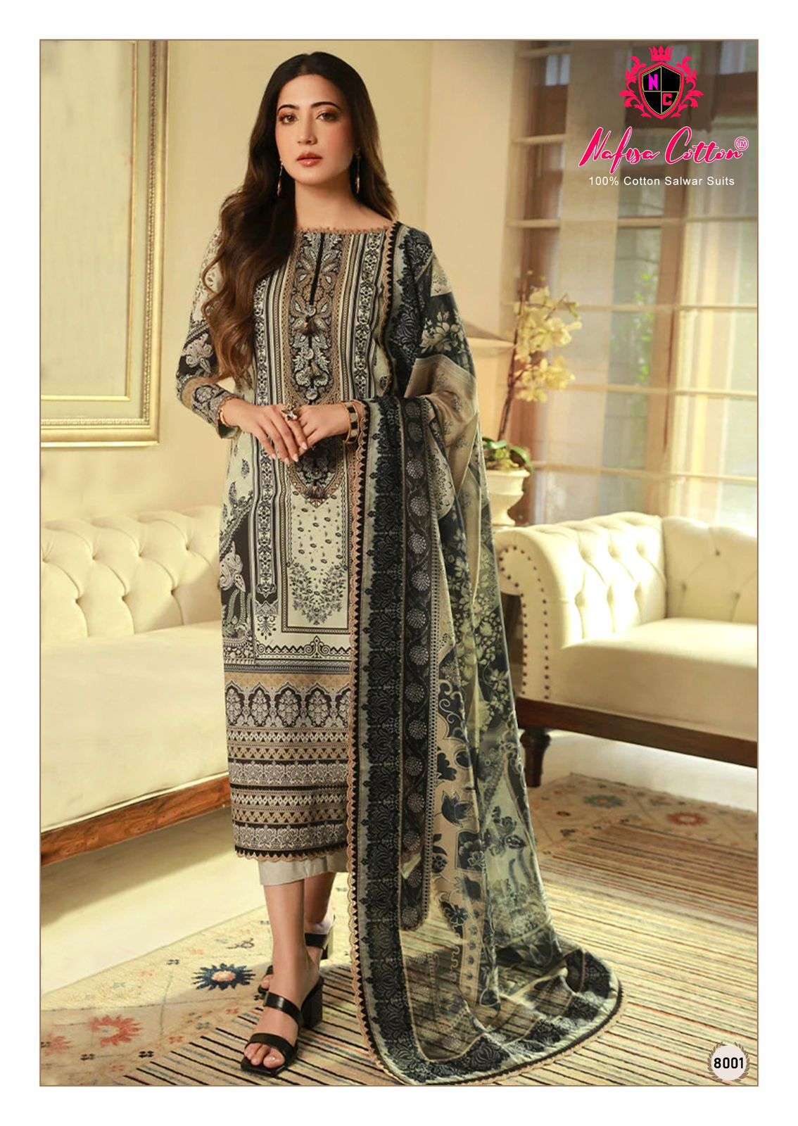 NAFISA COTTON MAHERA KARACHI SUITS VOL 8