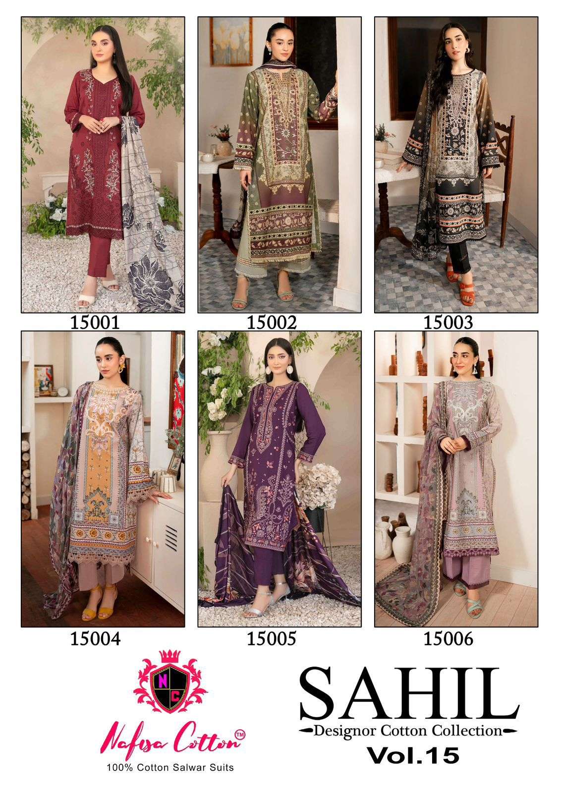 NAFISA COTTON SAHIL DESIGNER COTTON COLLECTION VOL 15