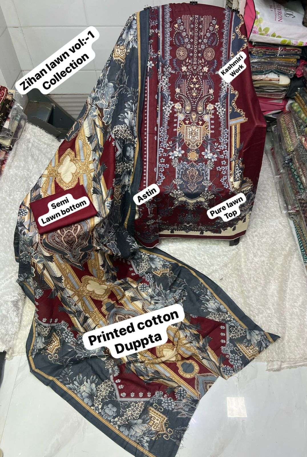 SAPPHIRE ZIHAN LAWN COLLECTION VOL 1 
