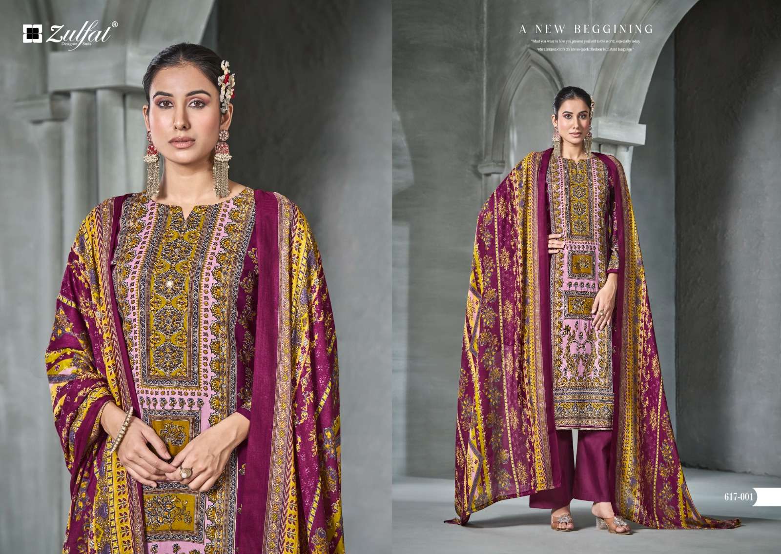 ZULFAT DESIGNER SUITS AAYAT VOL 13