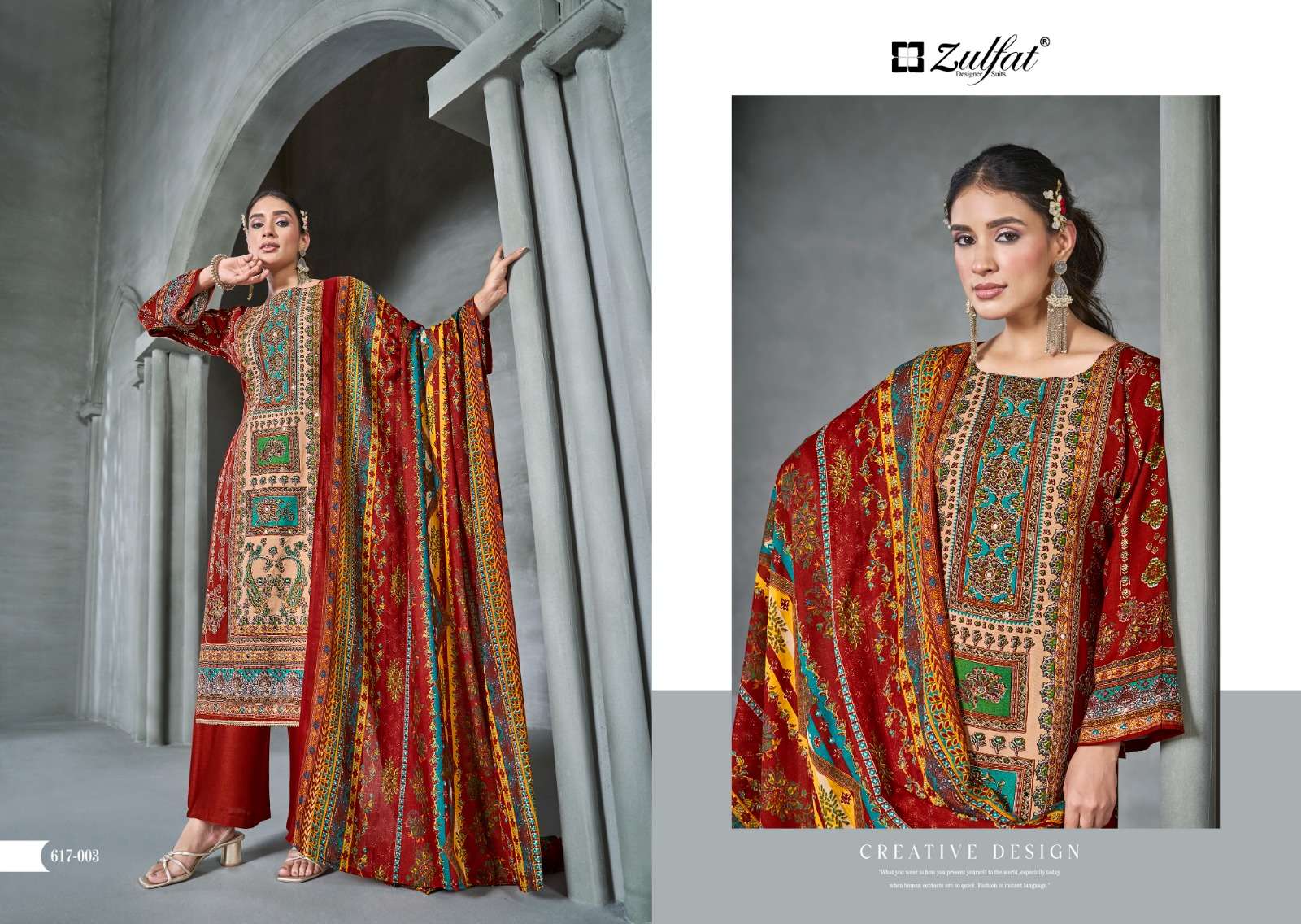 ZULFAT DESIGNER SUITS AAYAT VOL 13