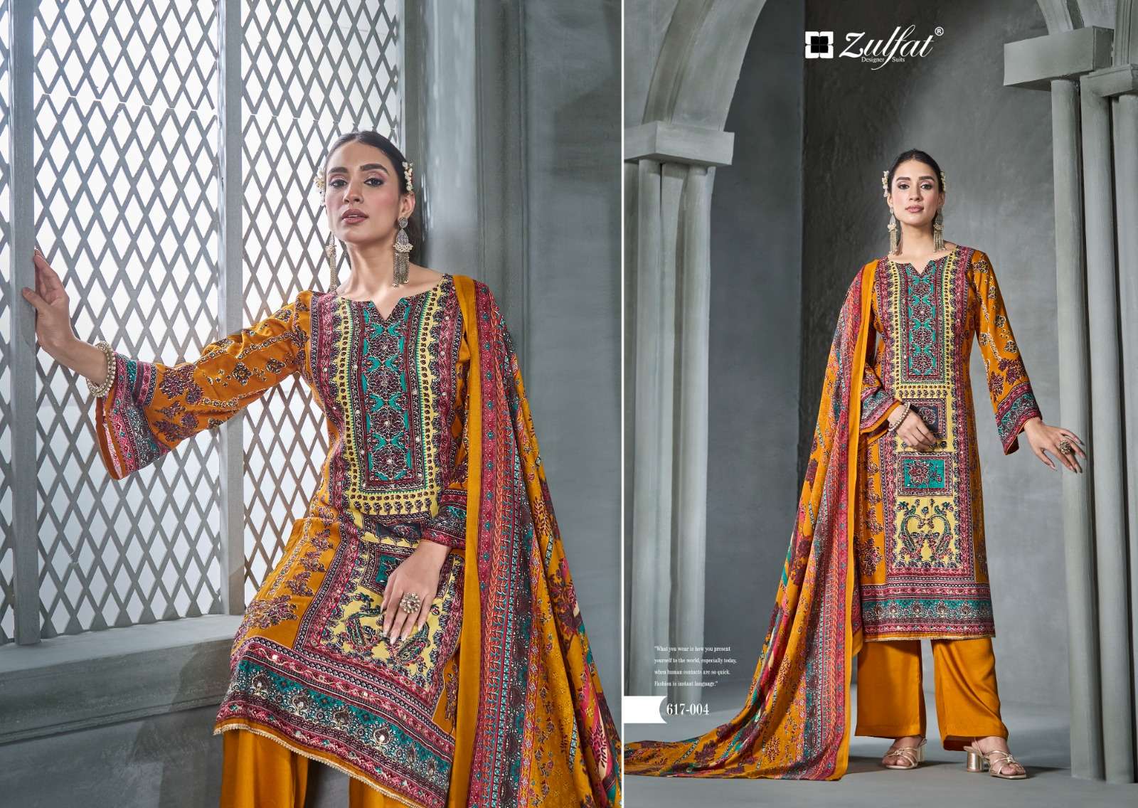 ZULFAT DESIGNER SUITS AAYAT VOL 13